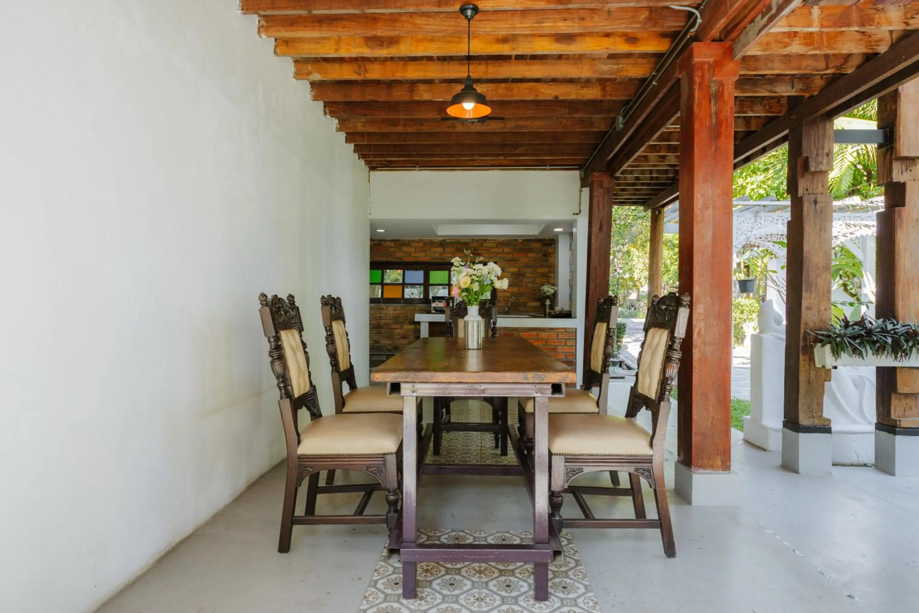 Dining area in Teewana Resort Chiang Mai