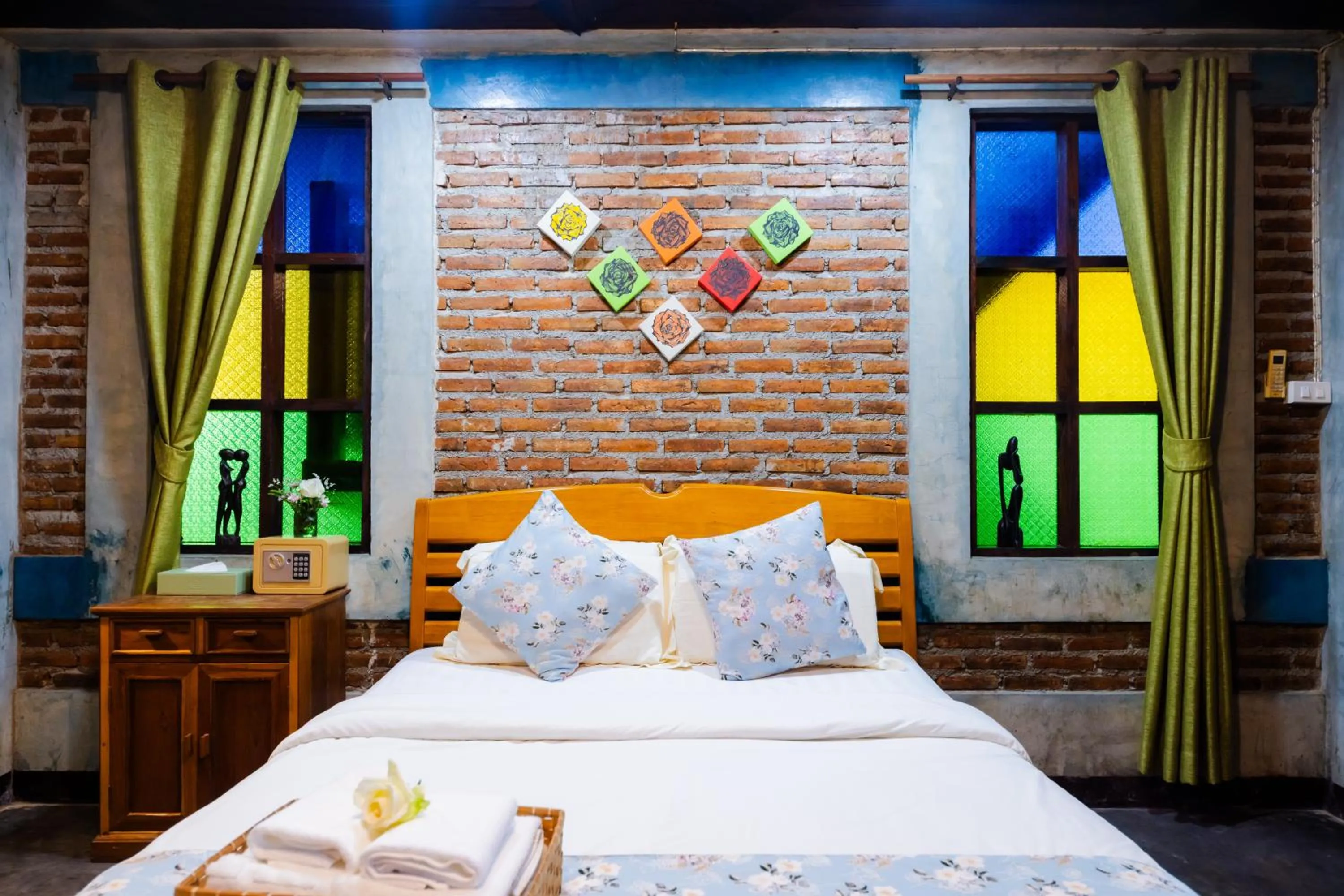 Bed in Teewana Resort Chiang Mai