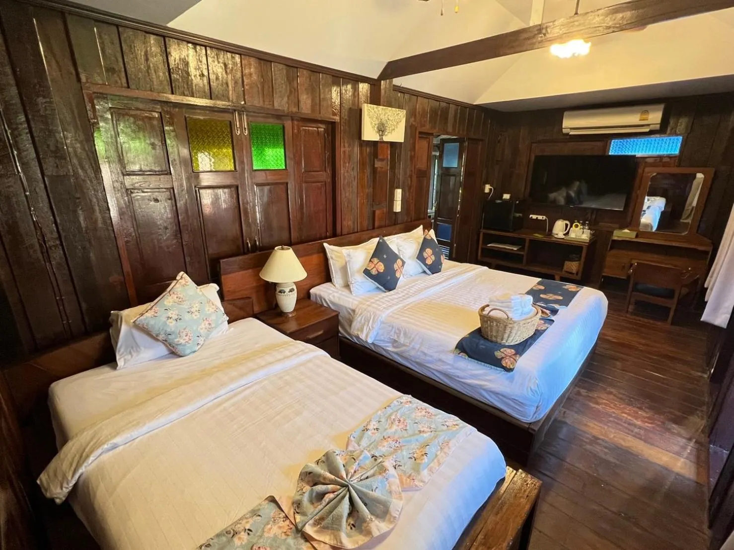 Bed in Teewana Resort Chiang Mai