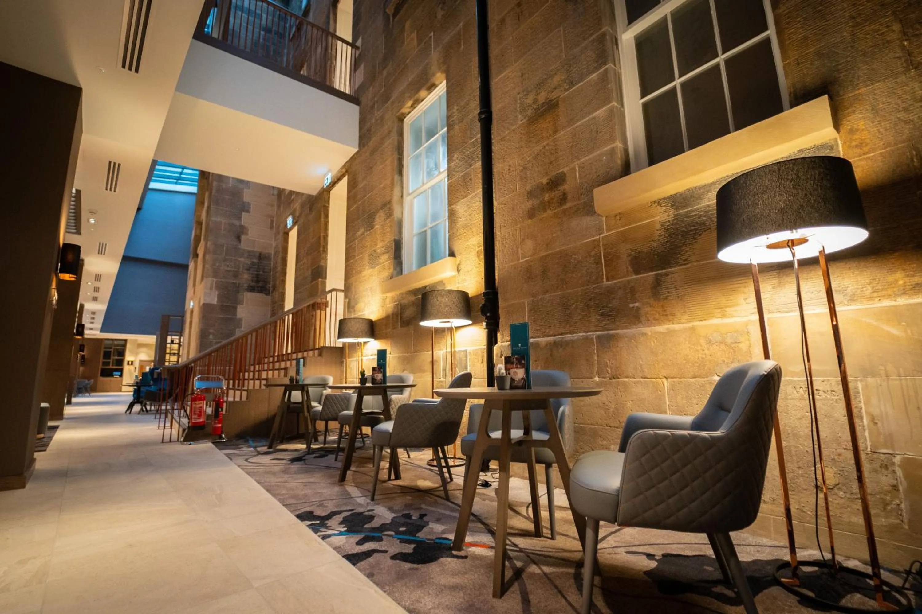 Seating area in Clayton Hotel Glasgow City