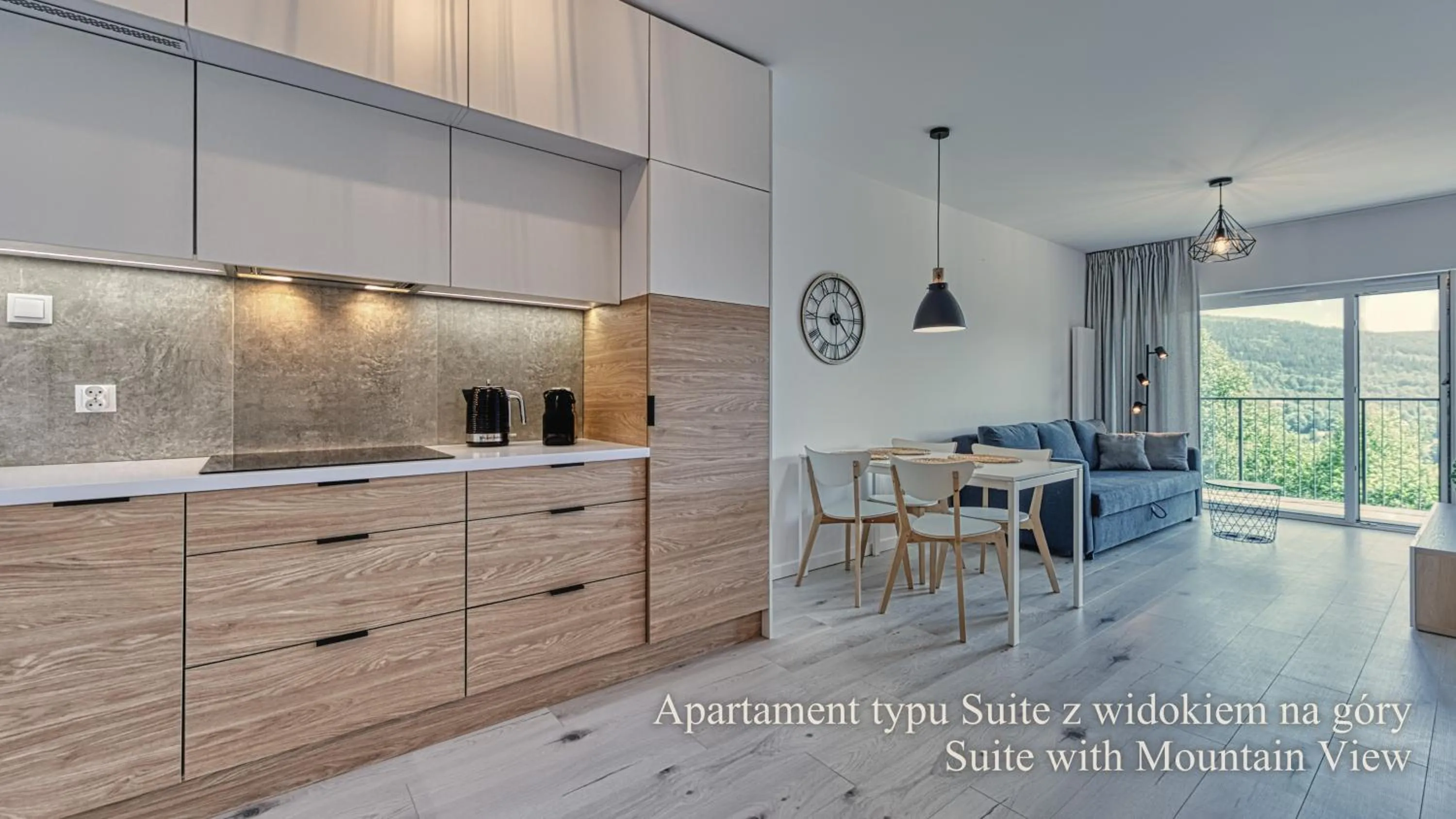 Kitchen or kitchenette in RentPlanet - Apartamenty IzerSKI Resort