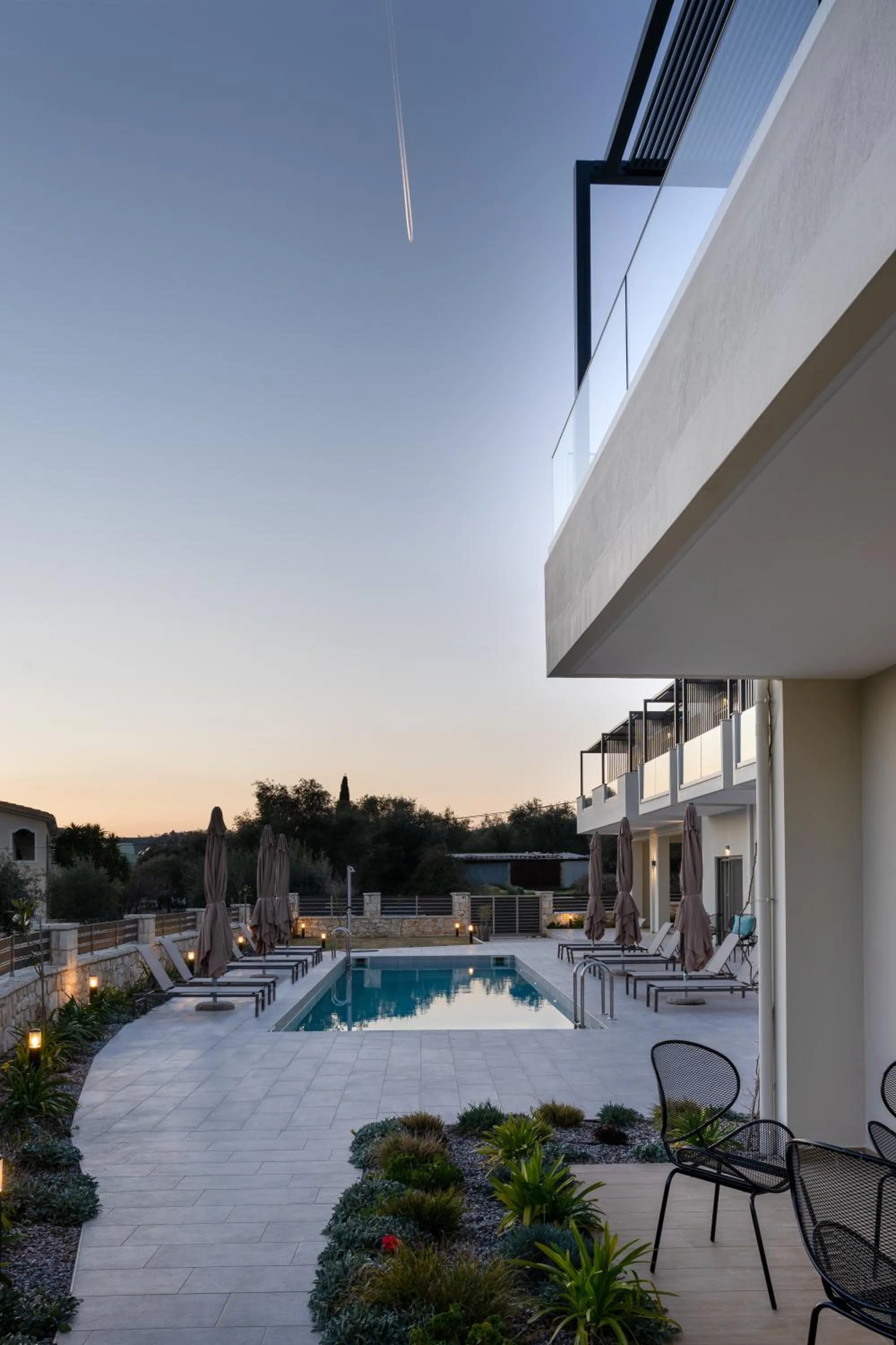Pool view in Sarah Luxury Rooms