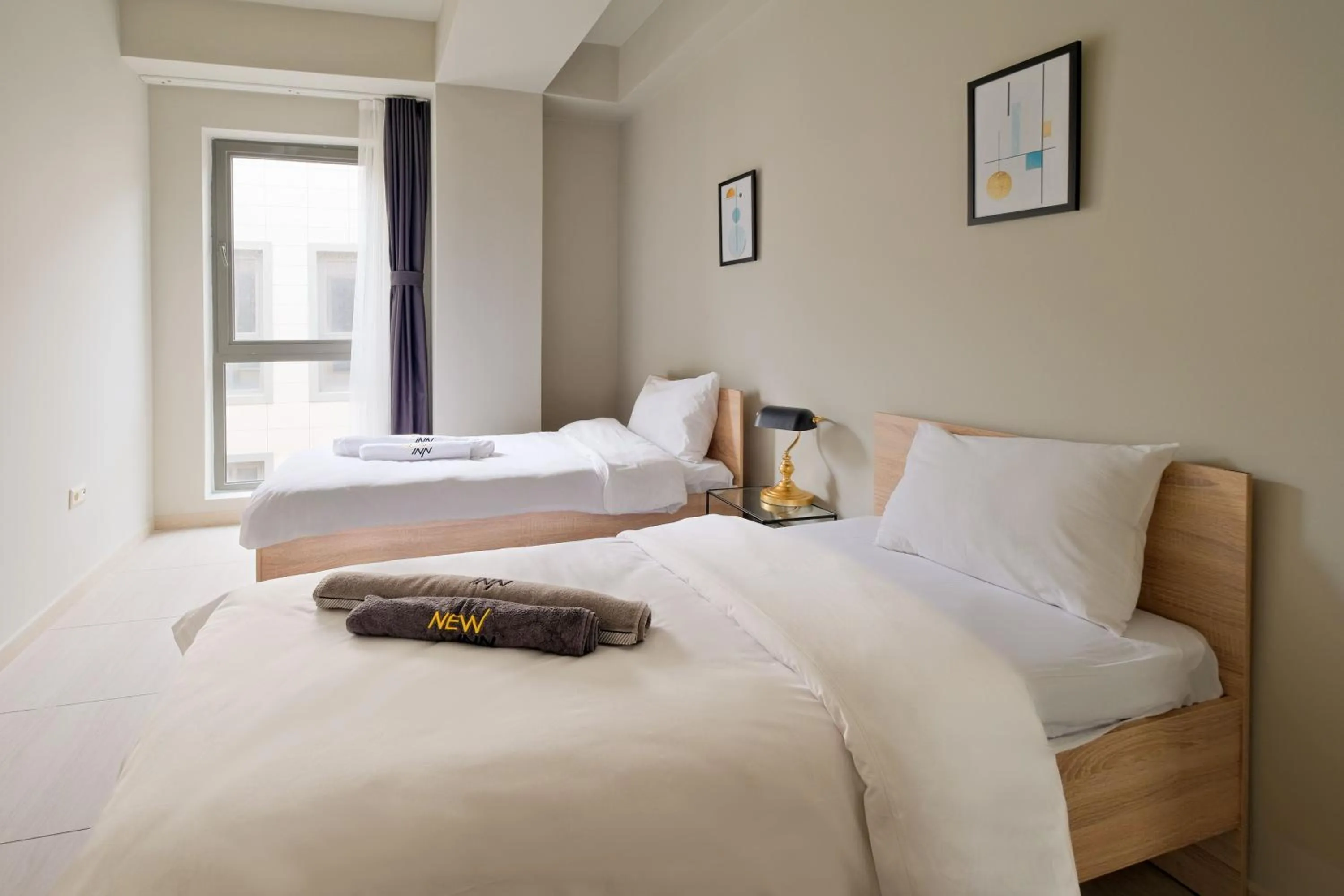 Bed in New Inn Hotel Cadde 54 Mall