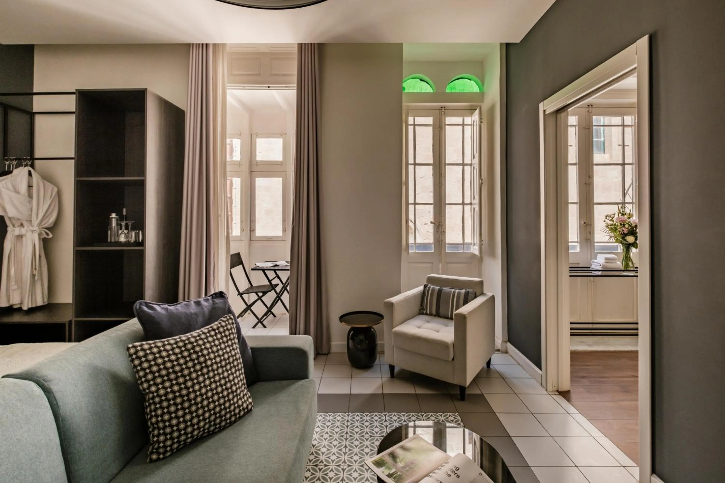 Seating area in Palazzo Ignazio