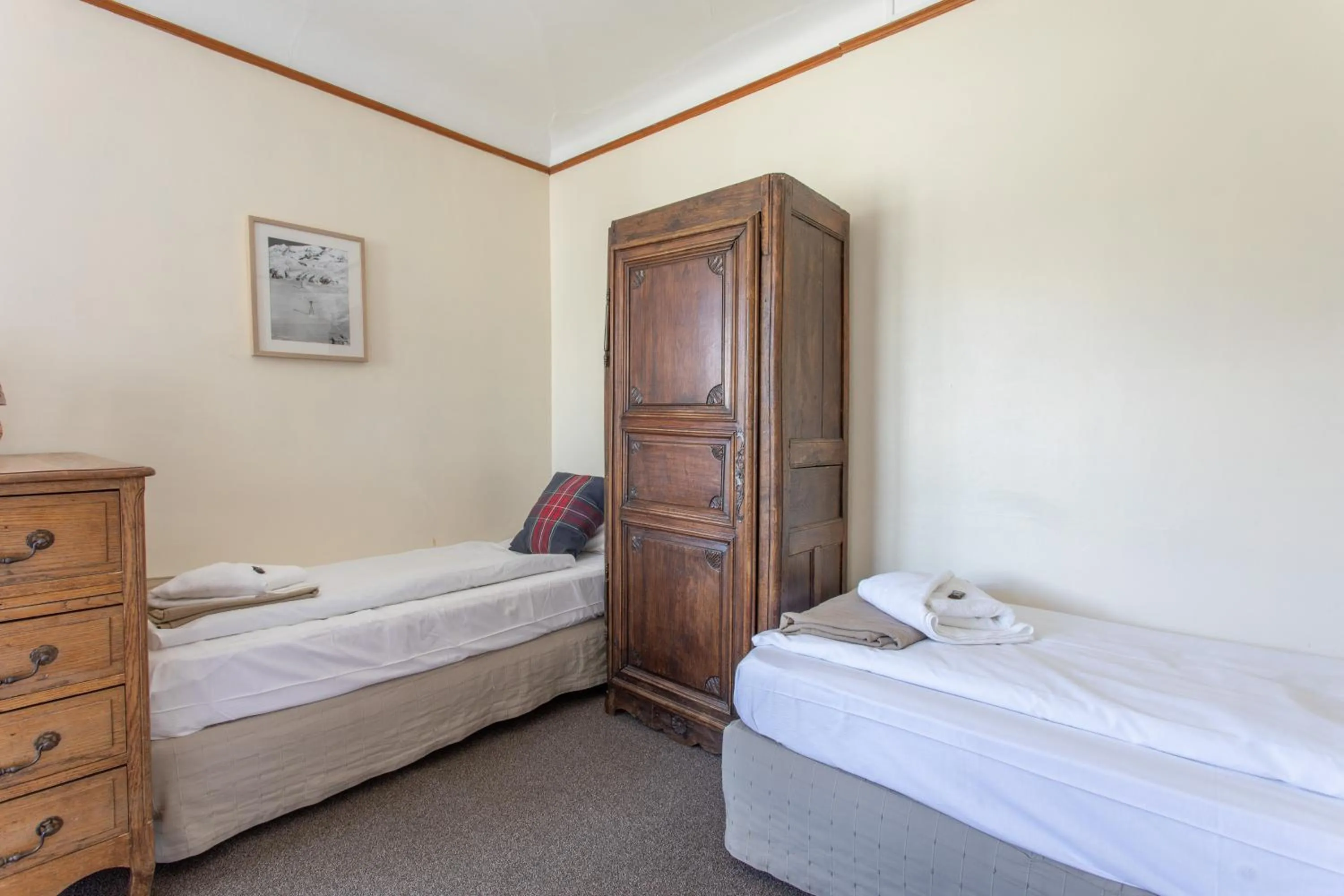 Bed in Hotel le Chamois