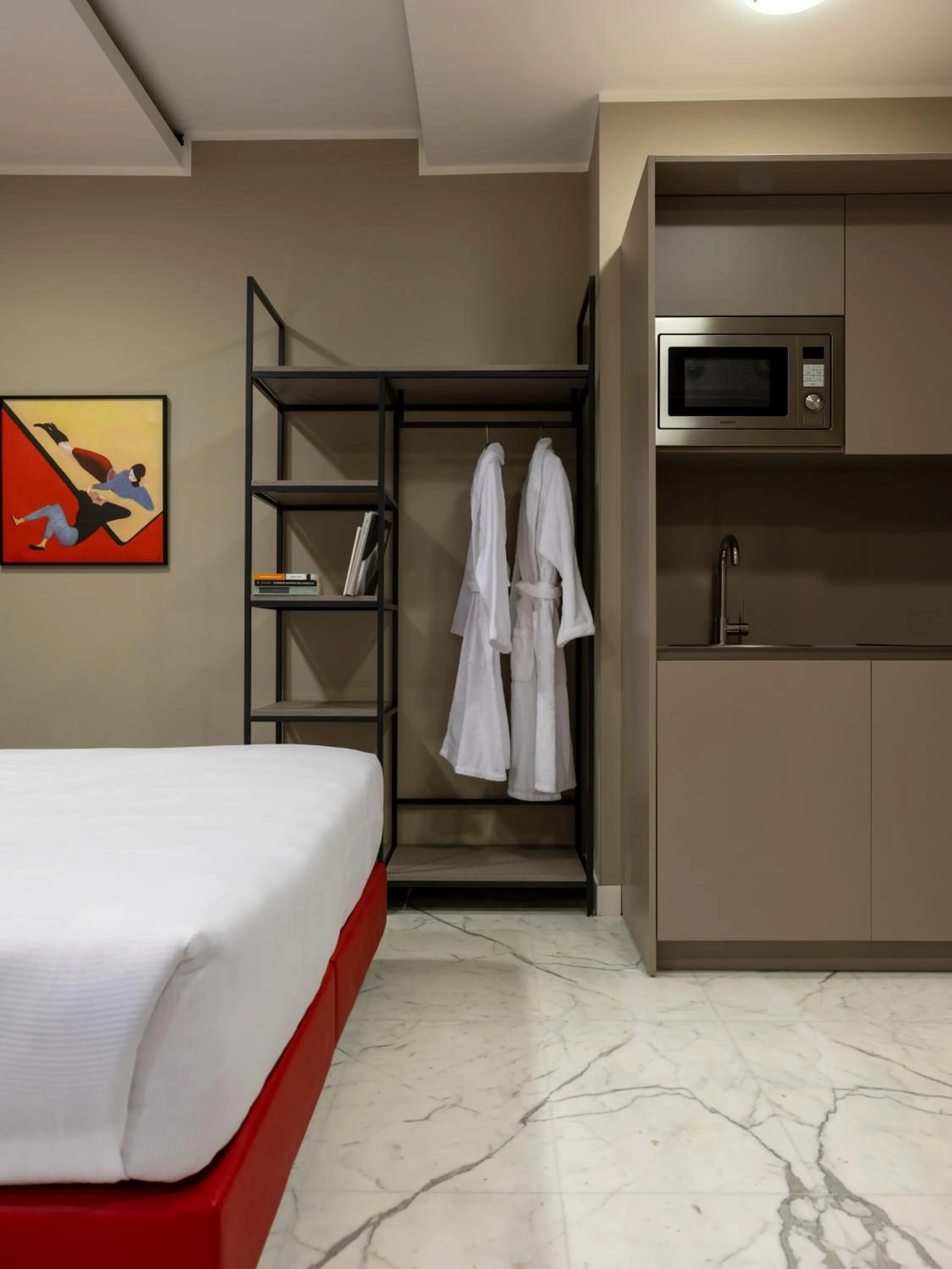 Kitchen or kitchenette, Bed in Allegroitalia La Spezia 5 Terre