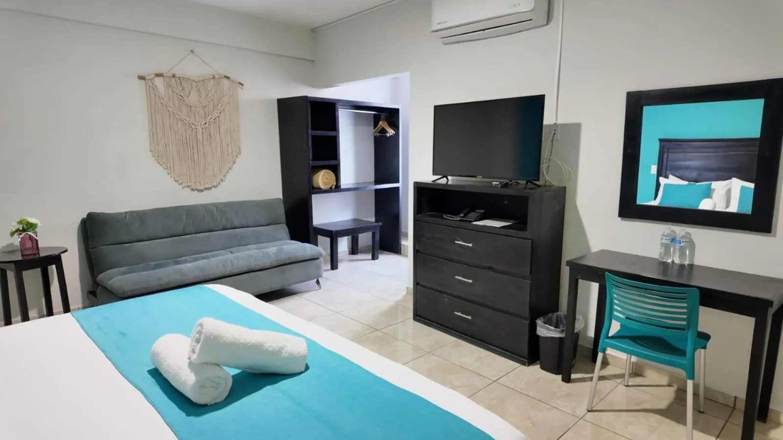 Bed in Hotel Tamtokow