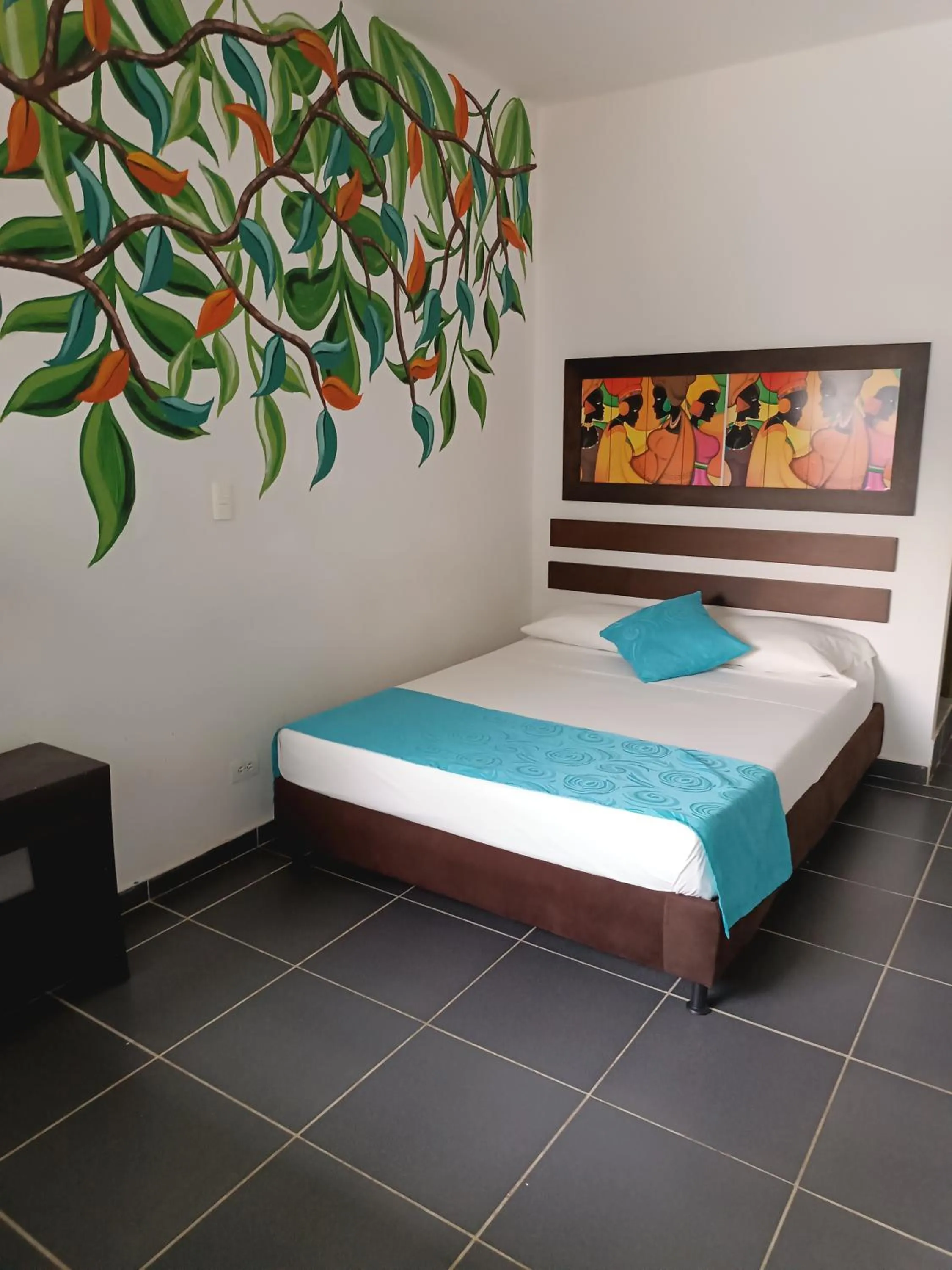 Bed in Hotel Villa Alicia