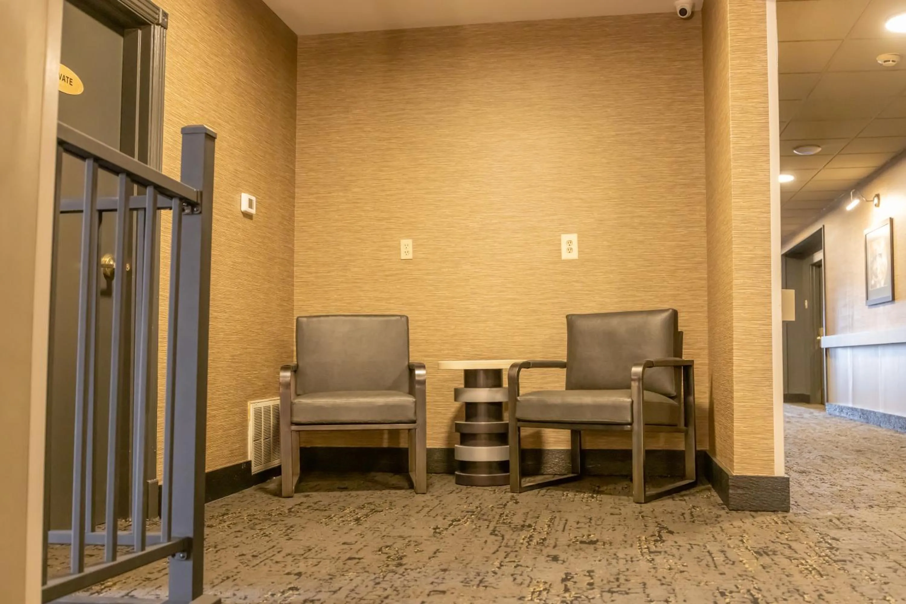 Seating area in Distill-Inn