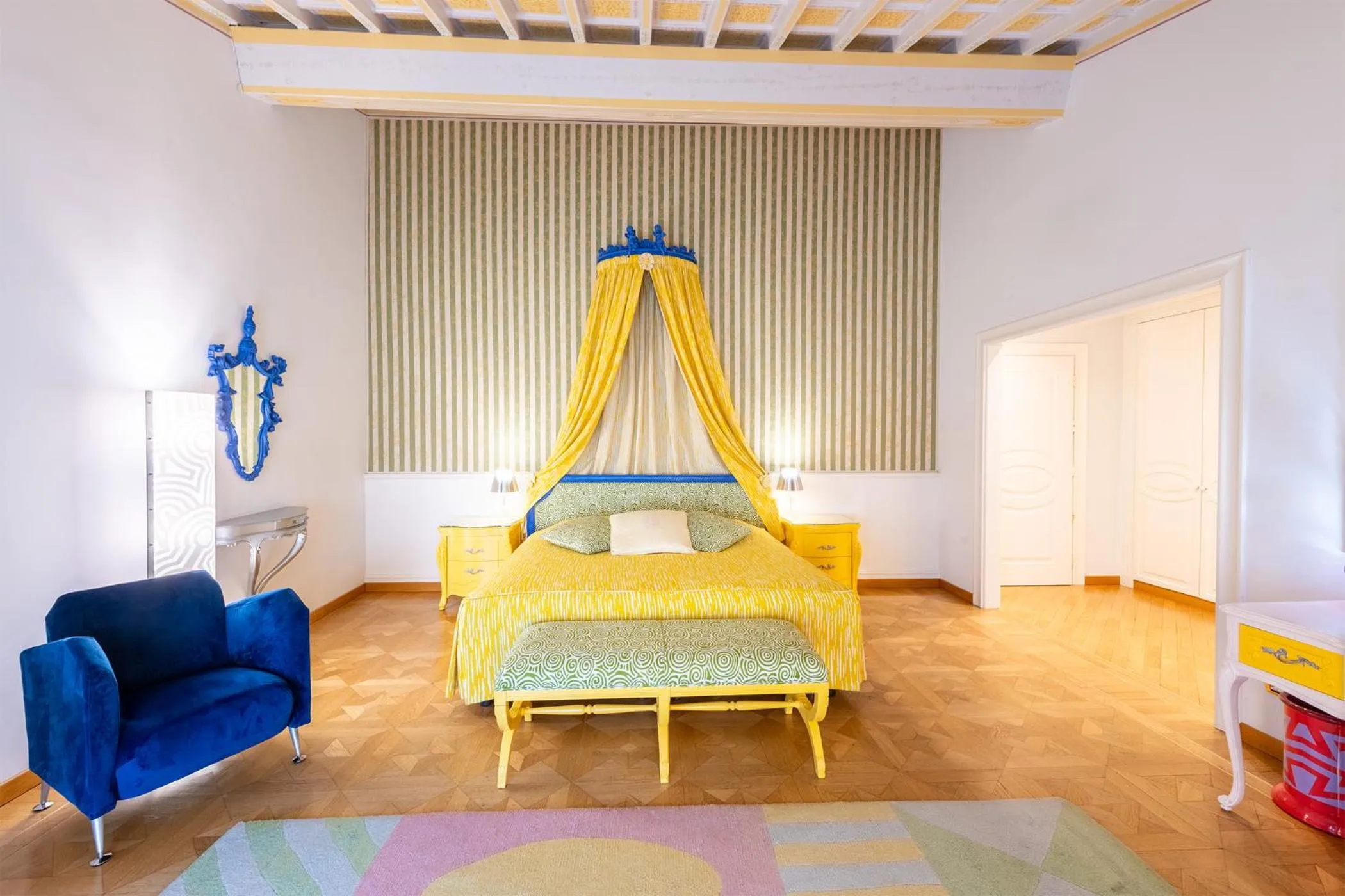 Bedroom, Bed in Byblos Art Hotel Villa Amistà