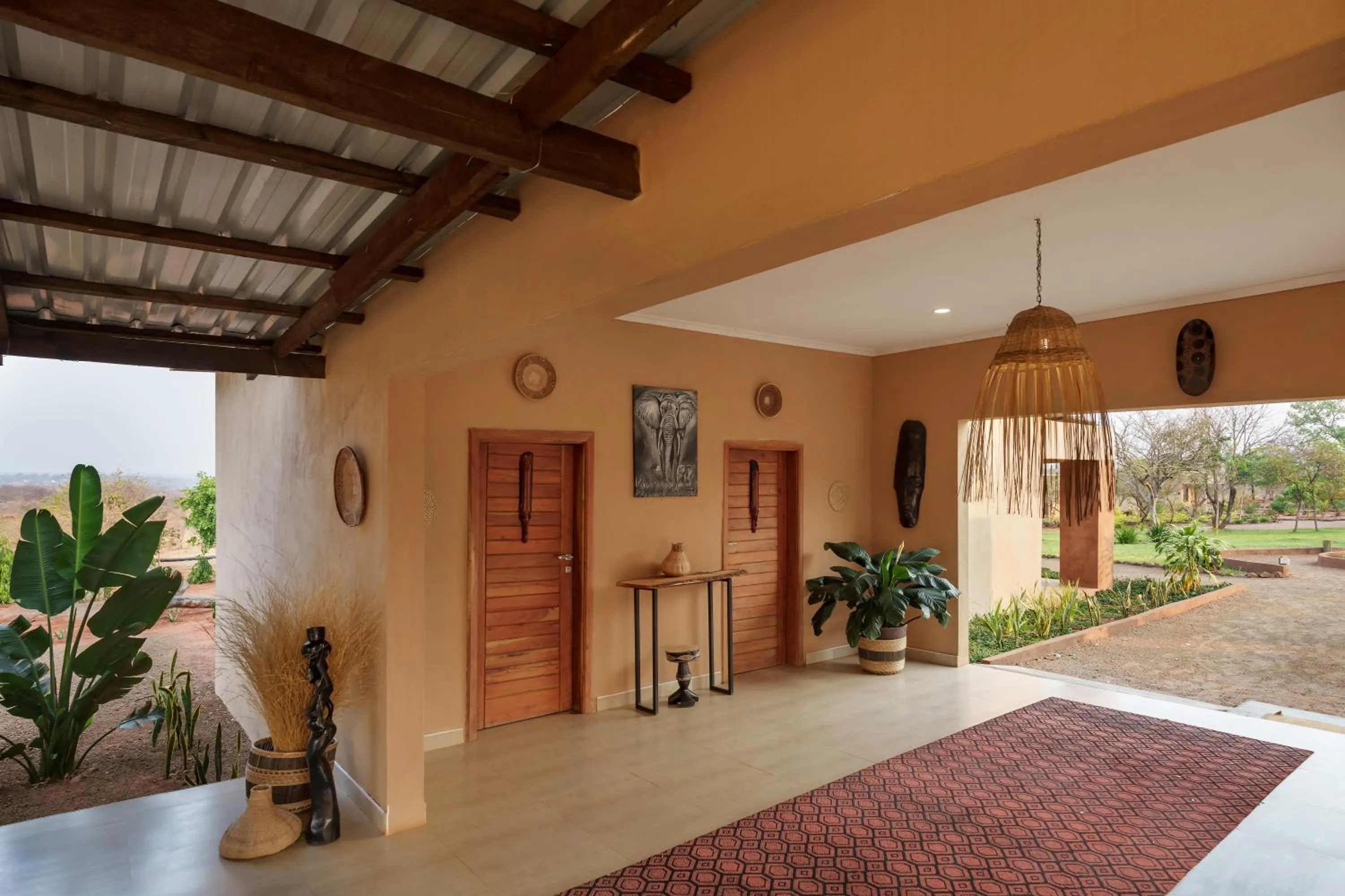 Lobby or reception in The Nkhosi Livingstone Lodge and Spa