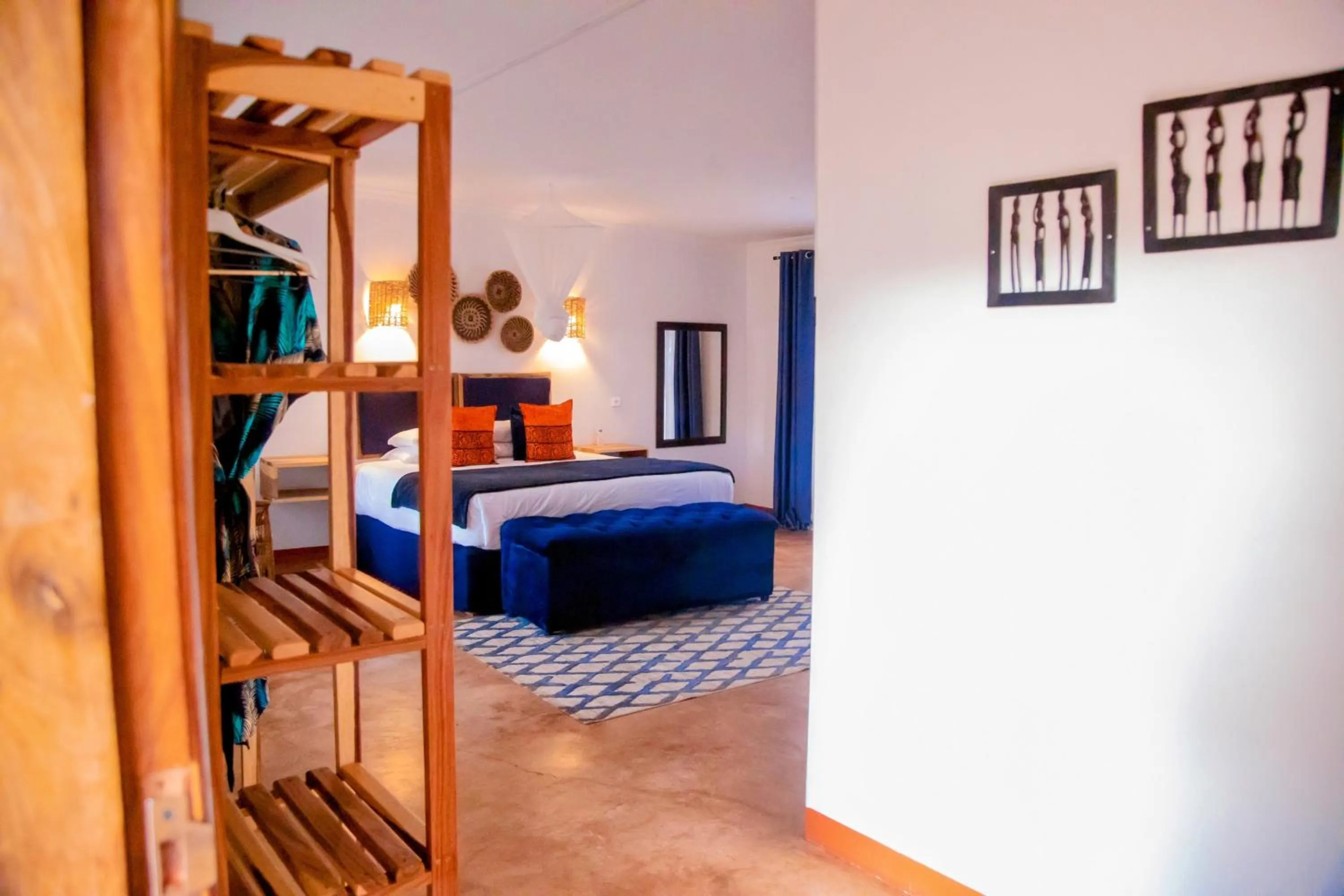 Bedroom, Bed in The Nkhosi Livingstone Lodge and Spa