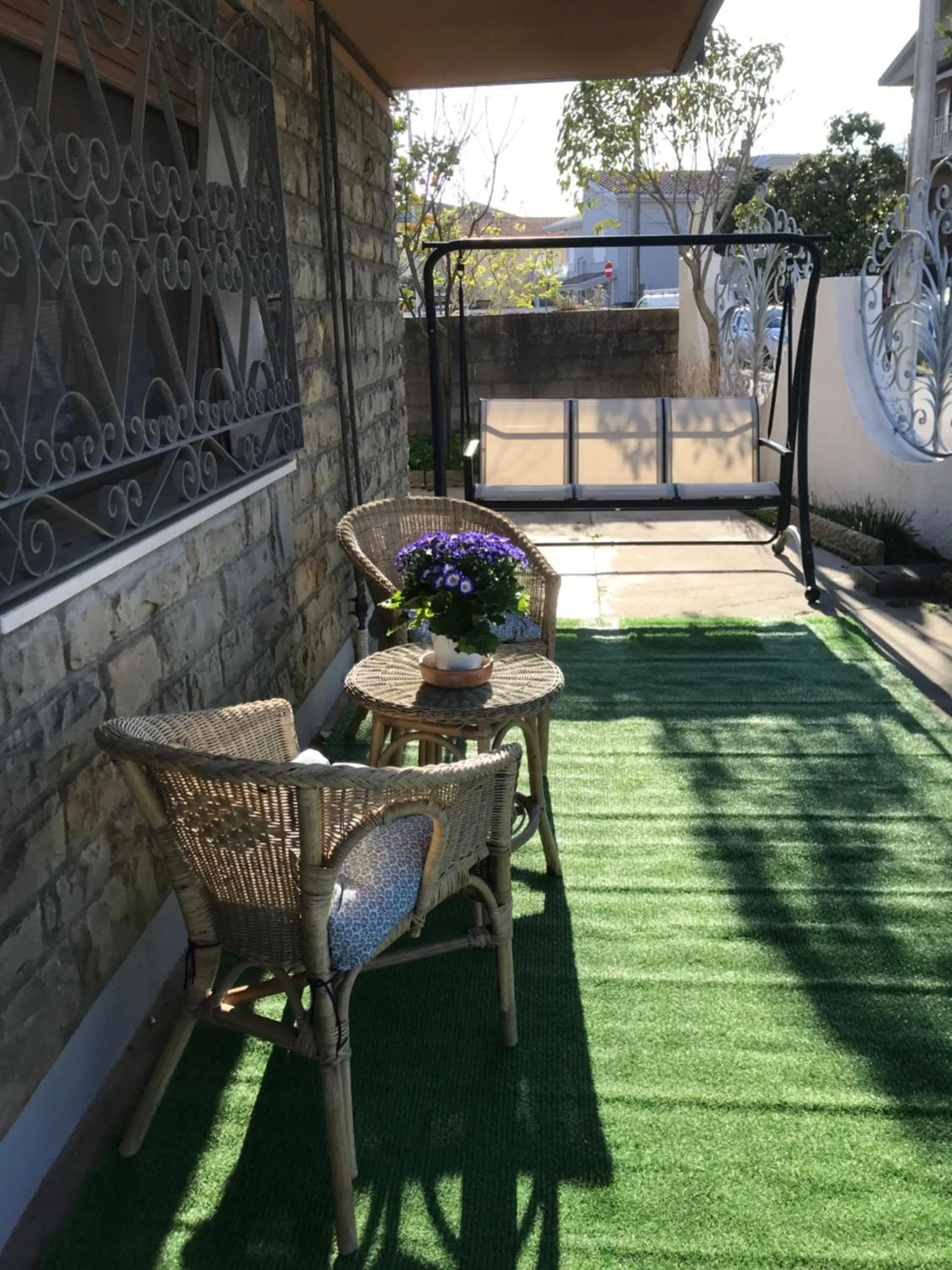 Patio in B&B La Bohème Porto Garibaldi