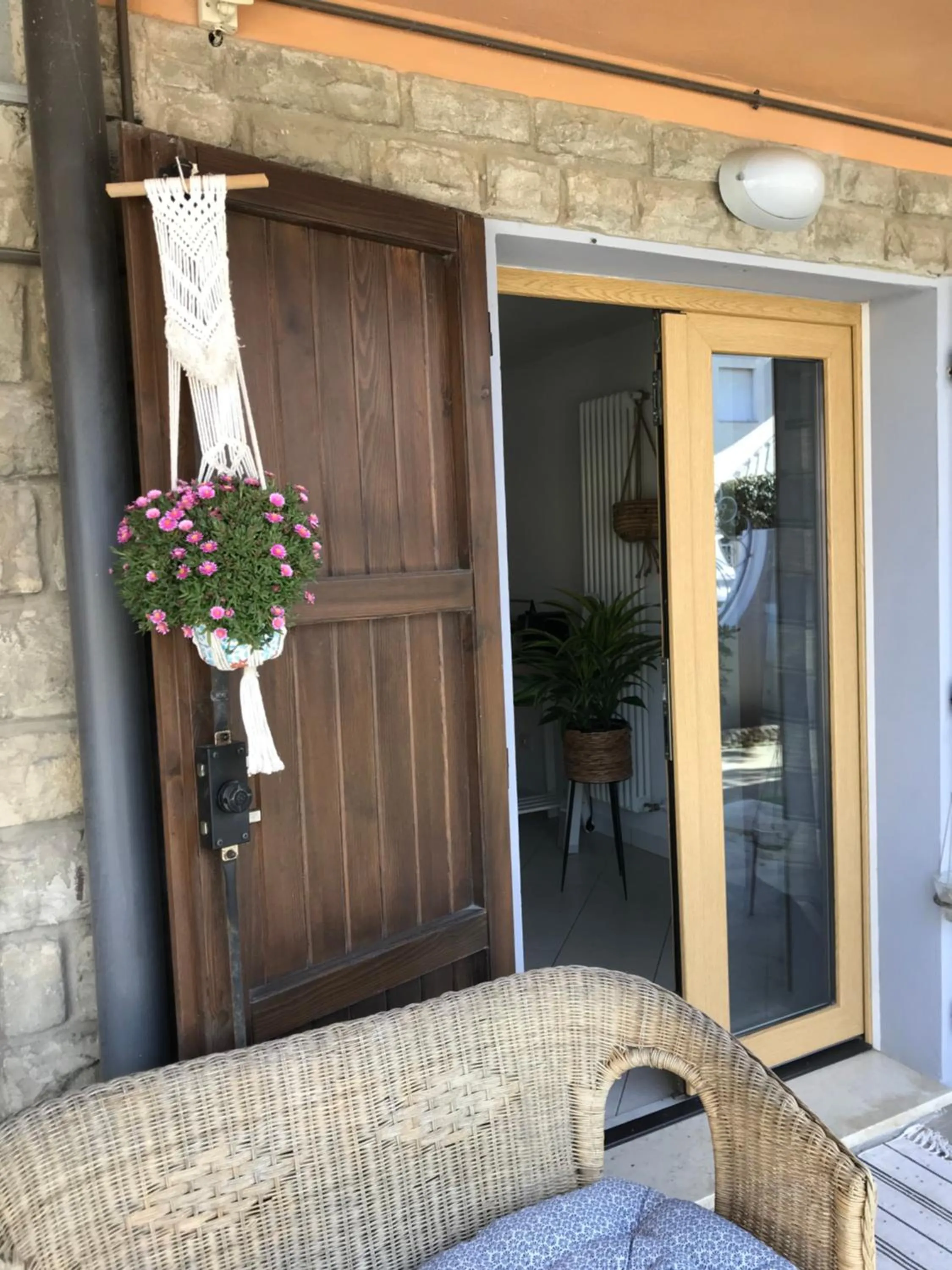 Patio in B&B La Bohème Porto Garibaldi