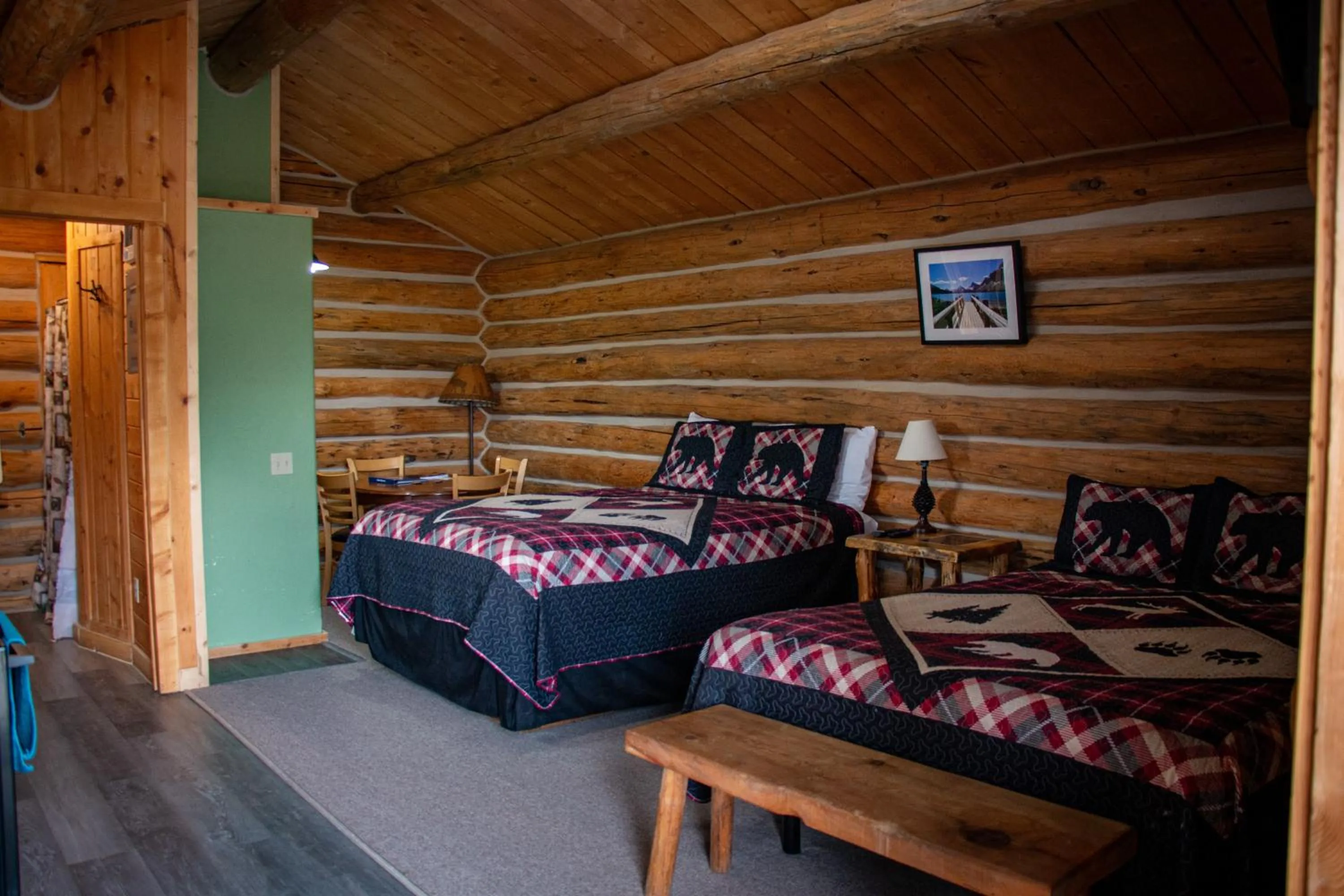 Bed in Crooked Creek Guest Ranch