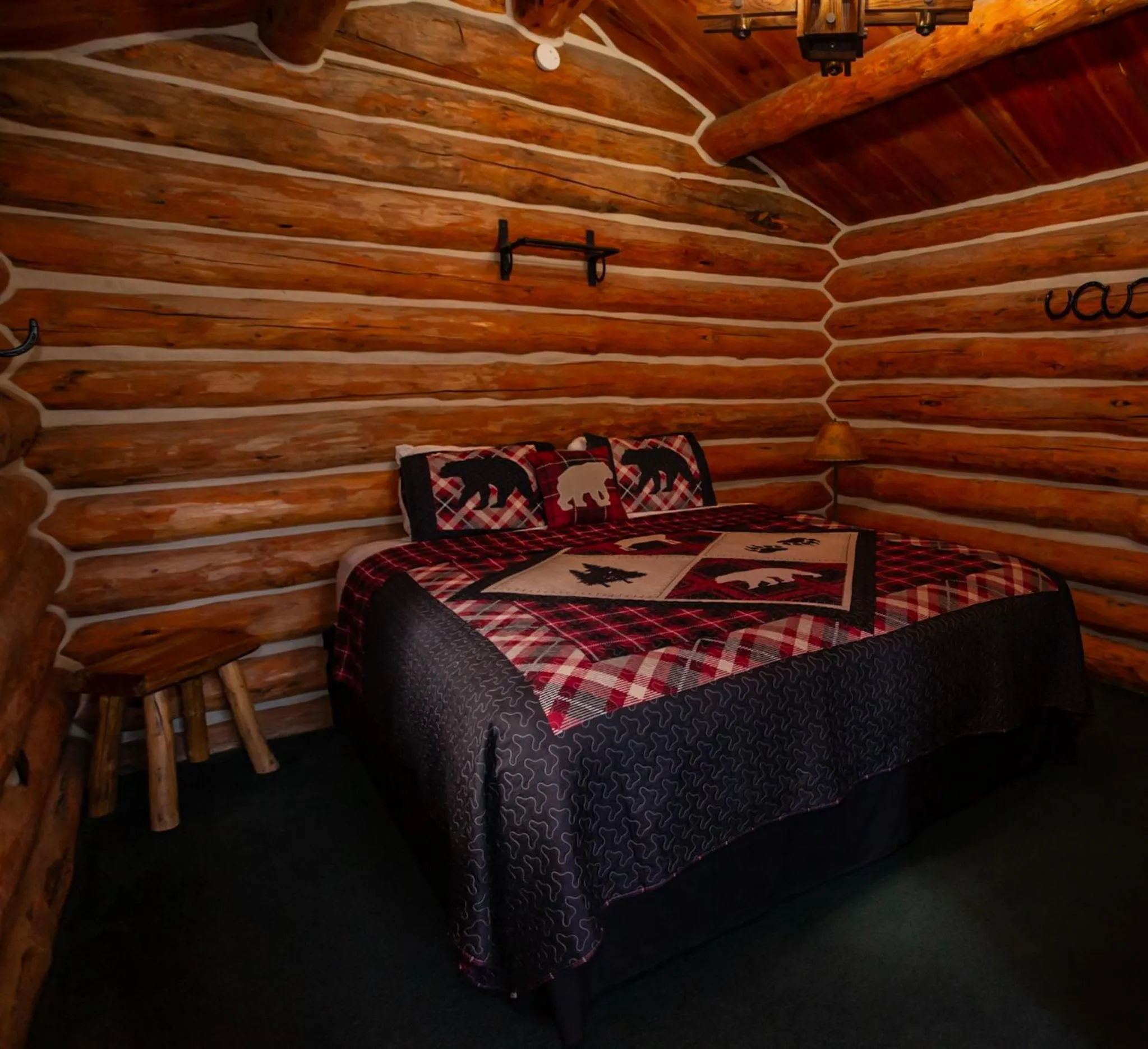 Bed in Crooked Creek Guest Ranch