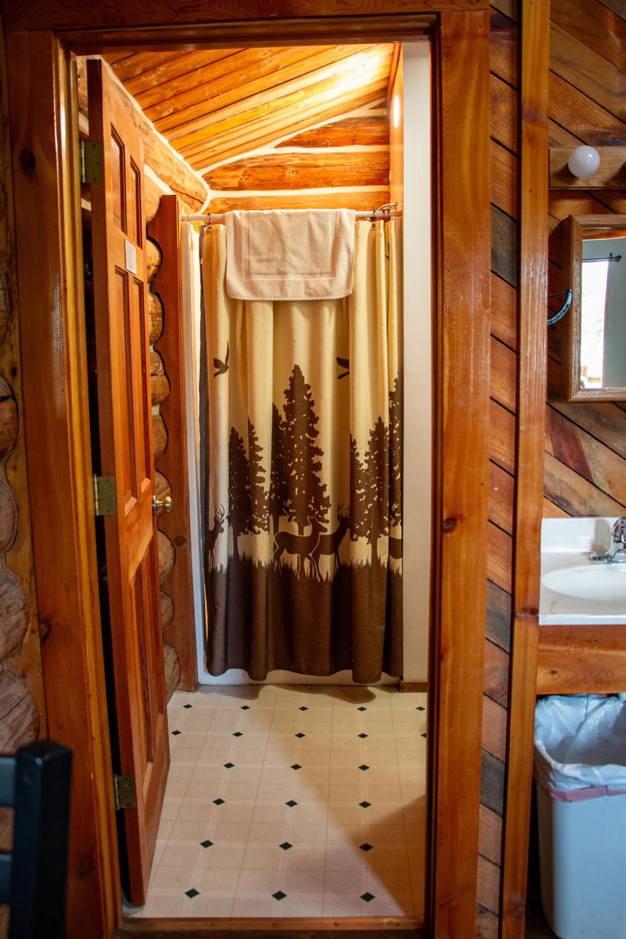 Bed in Crooked Creek Guest Ranch