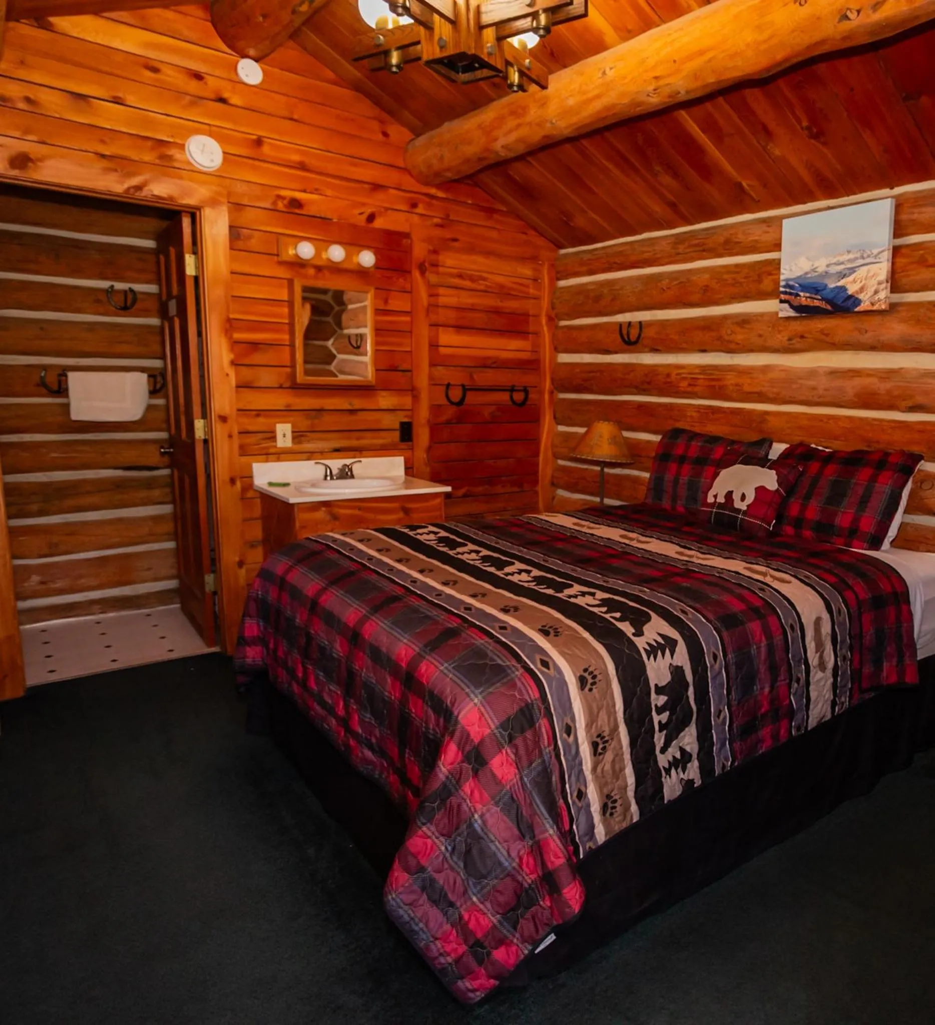 Bed in Crooked Creek Guest Ranch