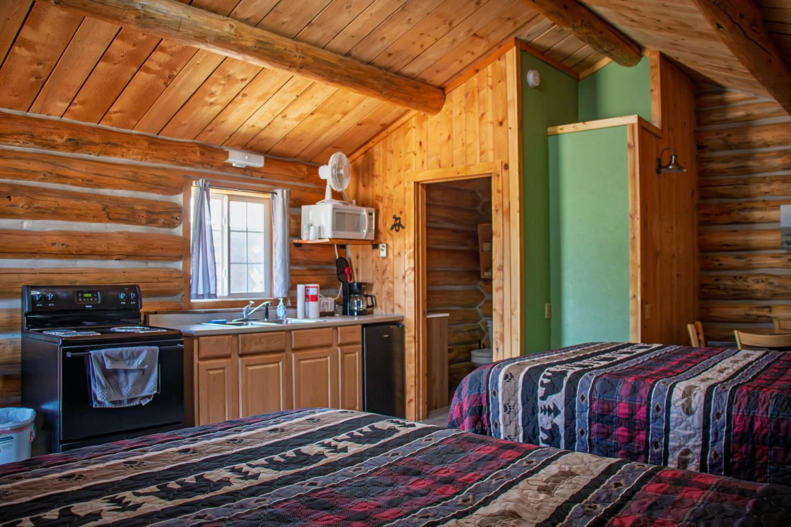 Bed in Crooked Creek Guest Ranch