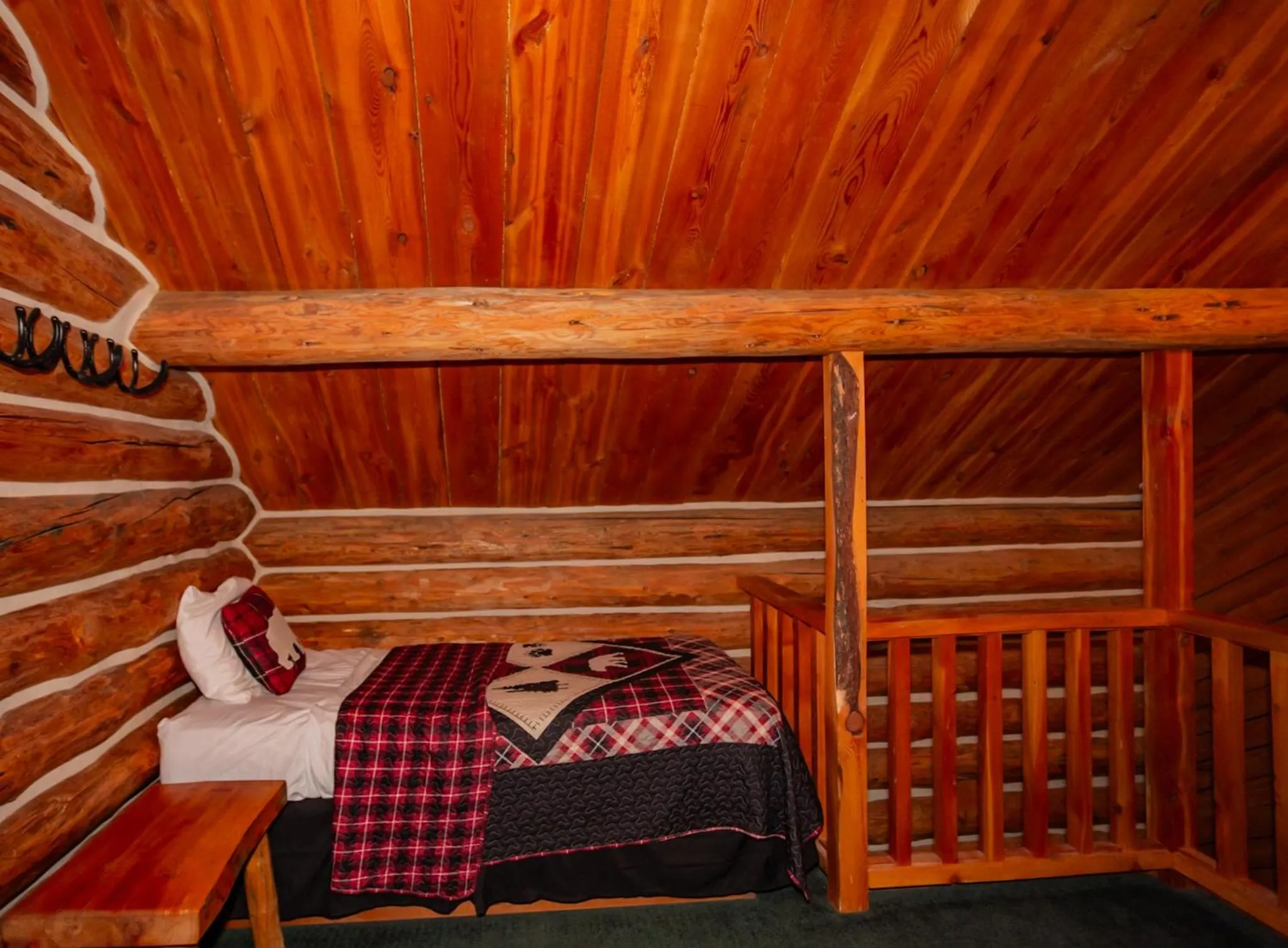 Bed in Crooked Creek Guest Ranch
