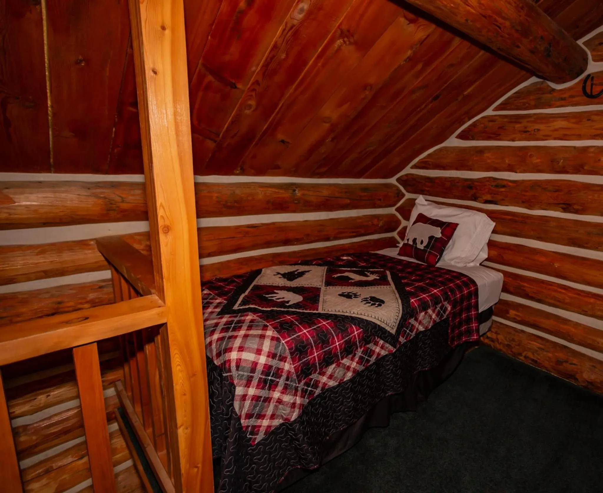 Bed in Crooked Creek Guest Ranch