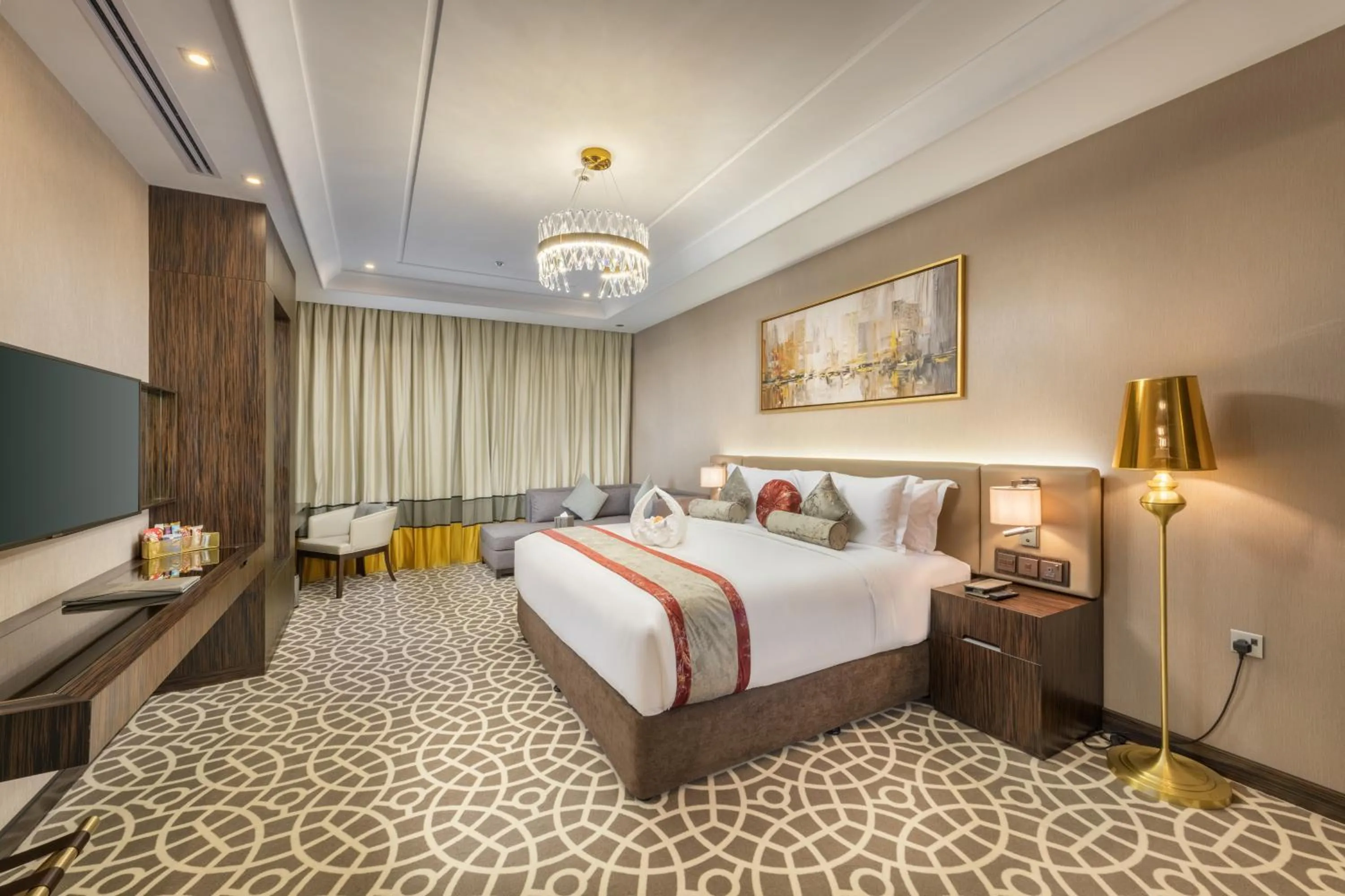 Bed in Nivel Hotel Abha