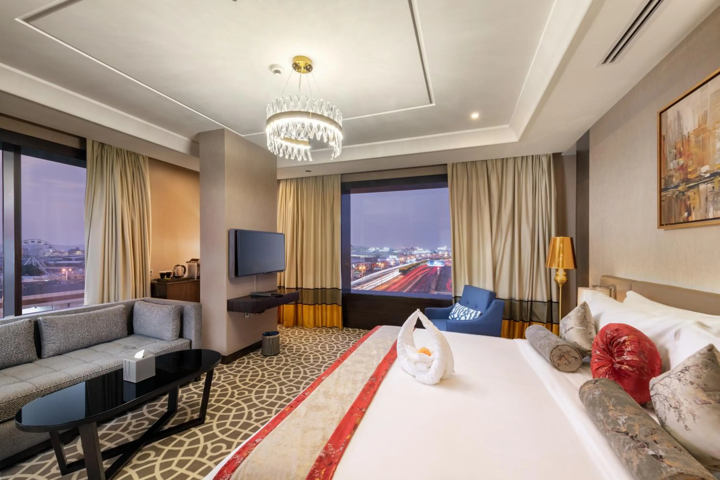 Bed in Nivel Hotel Abha