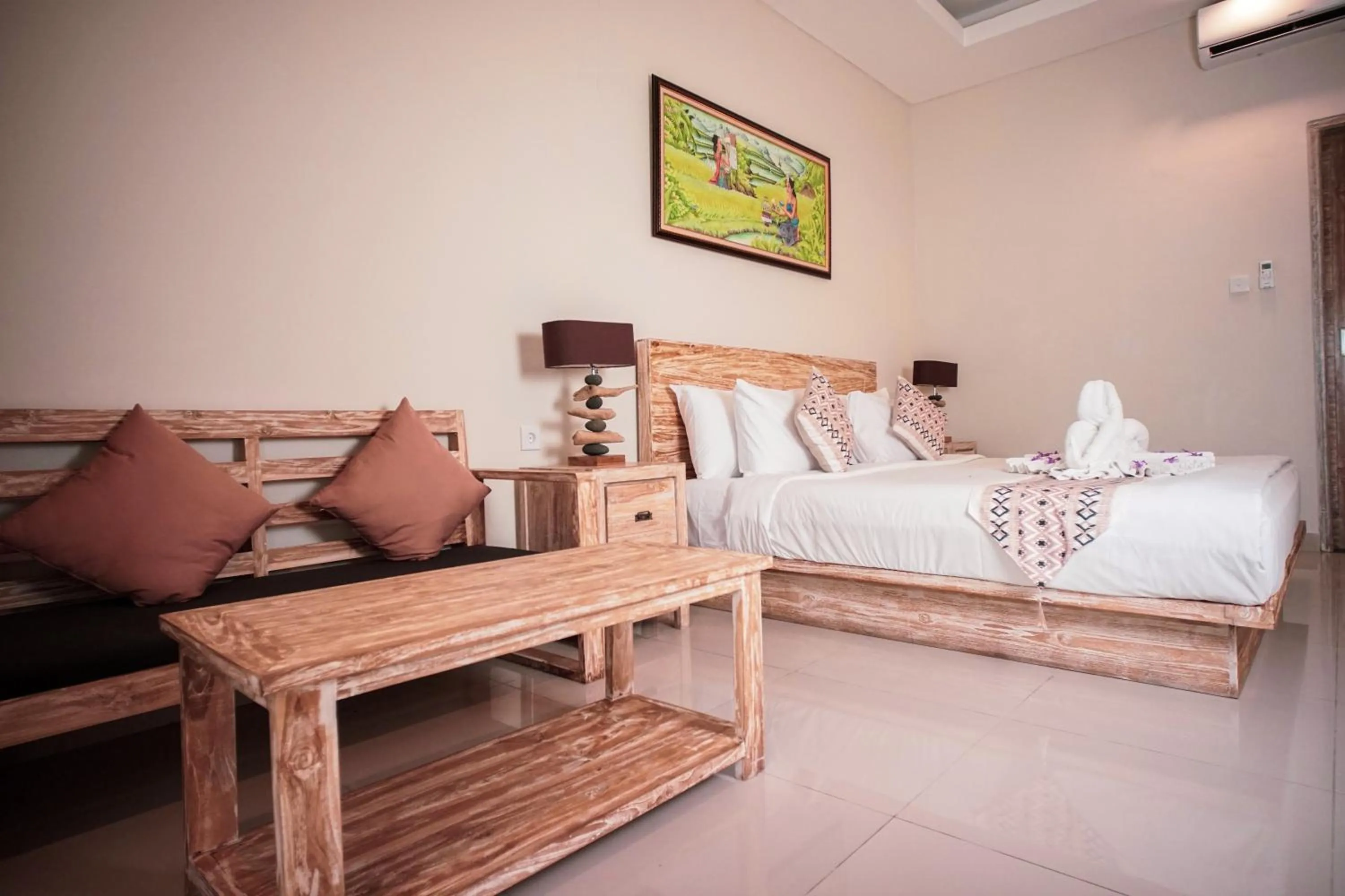 Bedroom, Bed in Green D'mel Bali