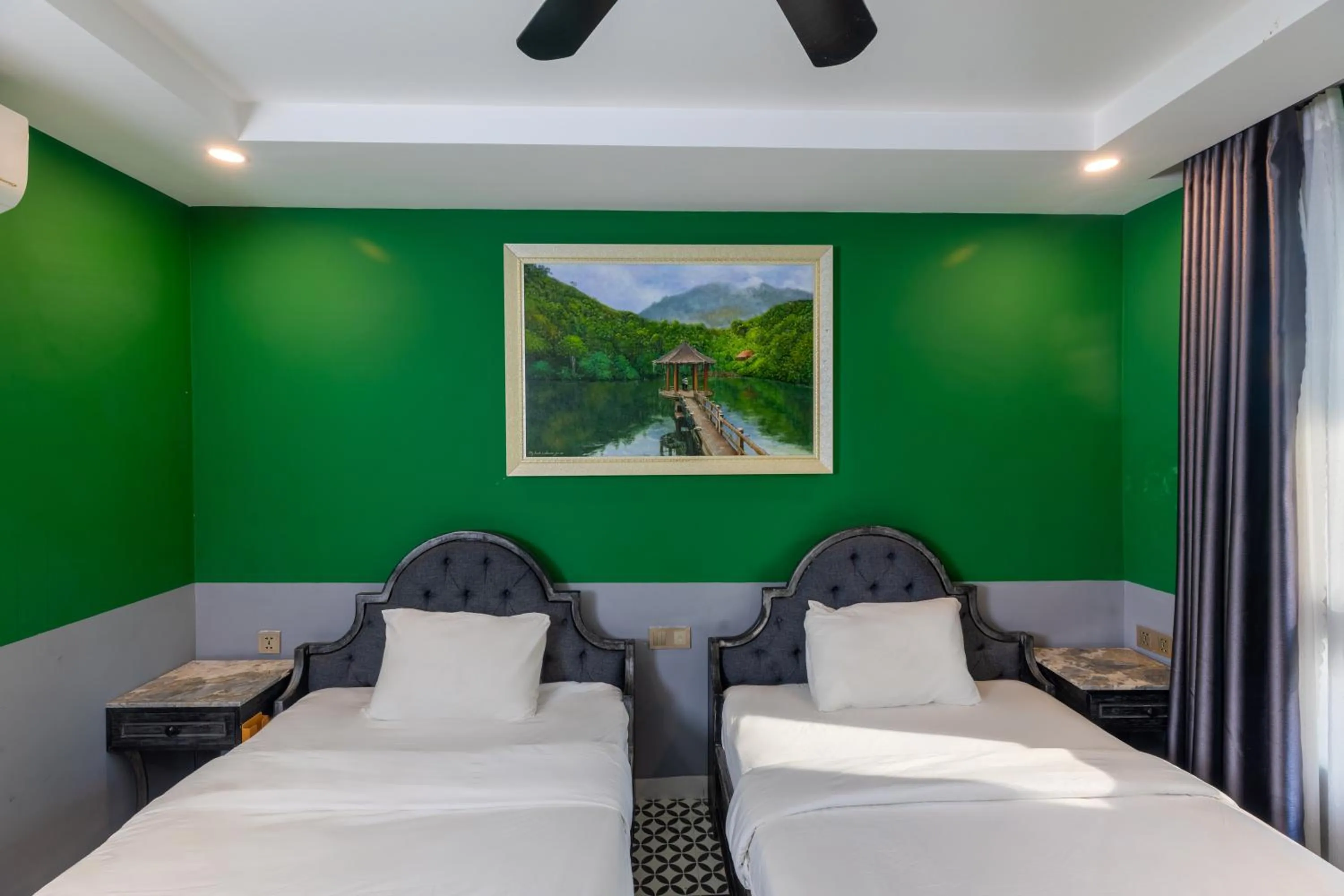 Bed in Dérive Boutique Villa & Apartment Da Nang