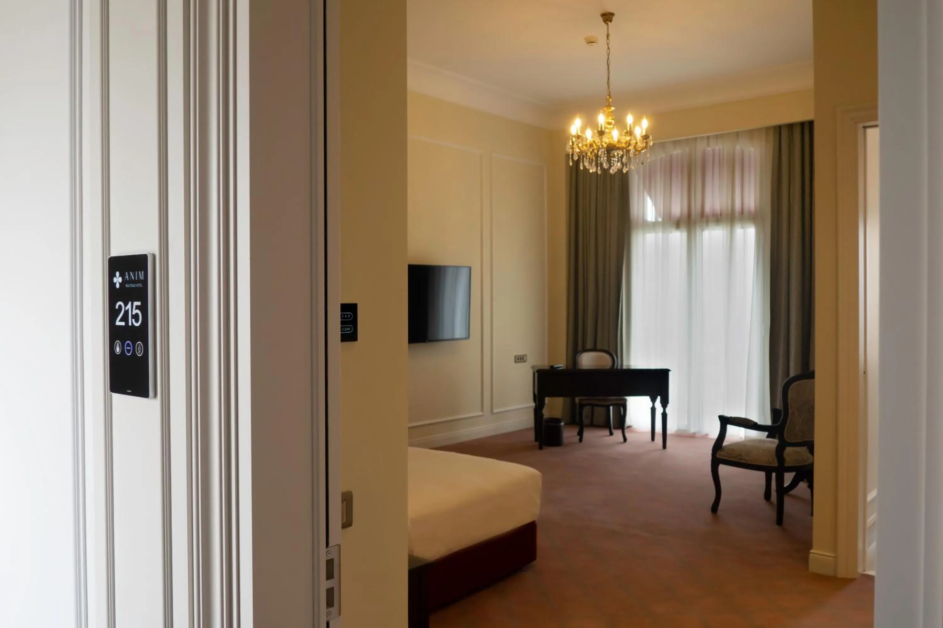 TV and multimedia, Bed in ANIM Boutique Hotel