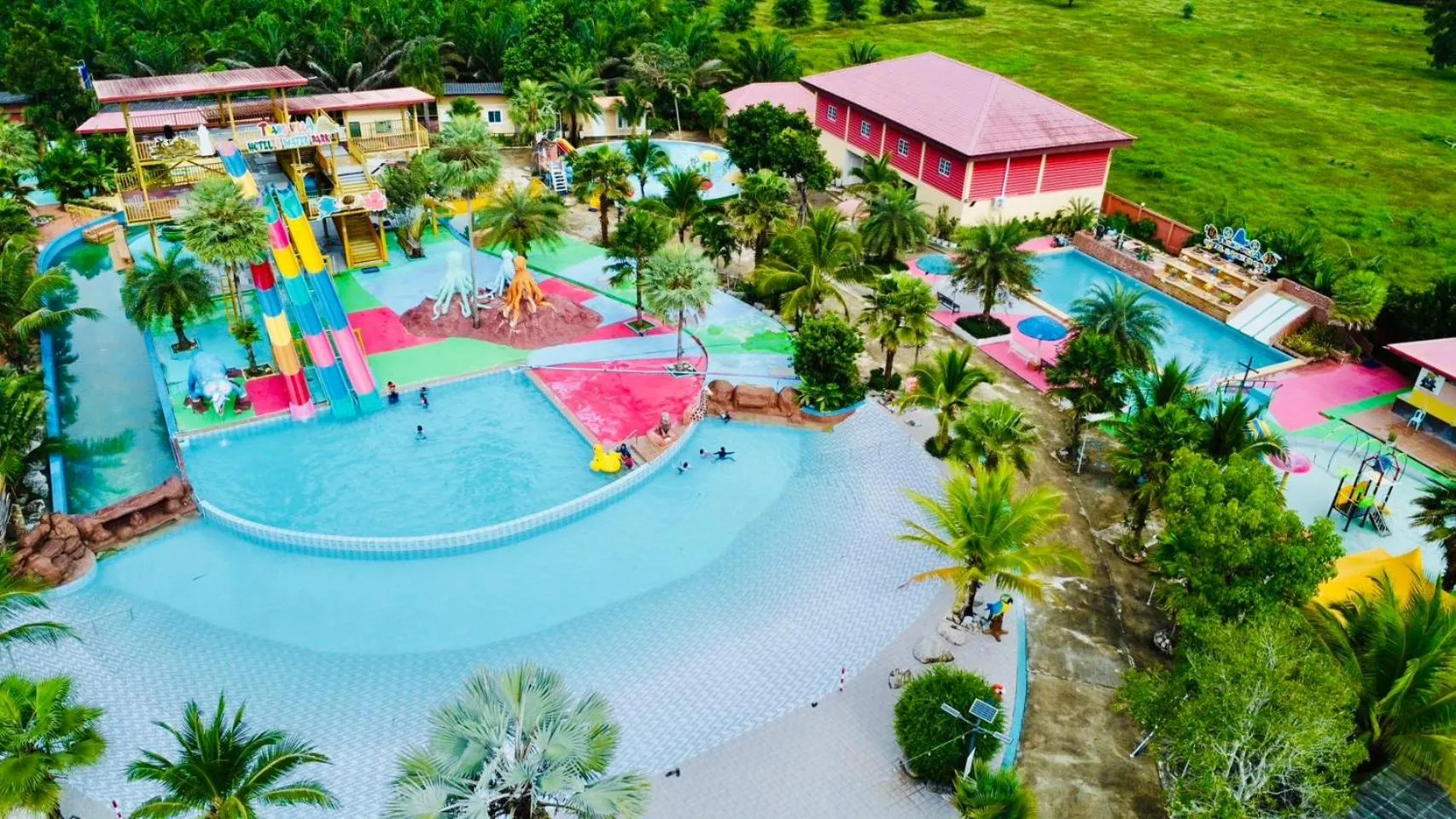 Property building in Trang Oasis Waterpark Hotel