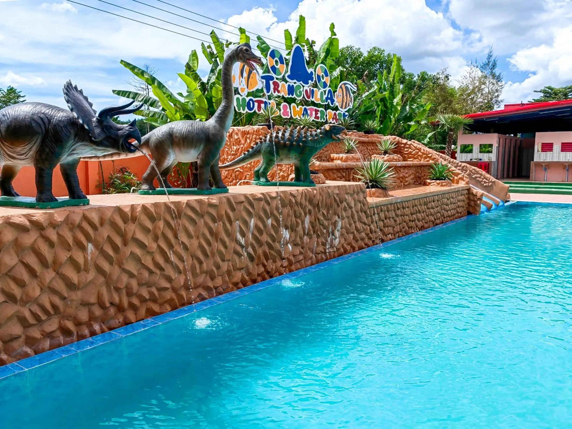 Aqua park in Trang Oasis Waterpark Hotel