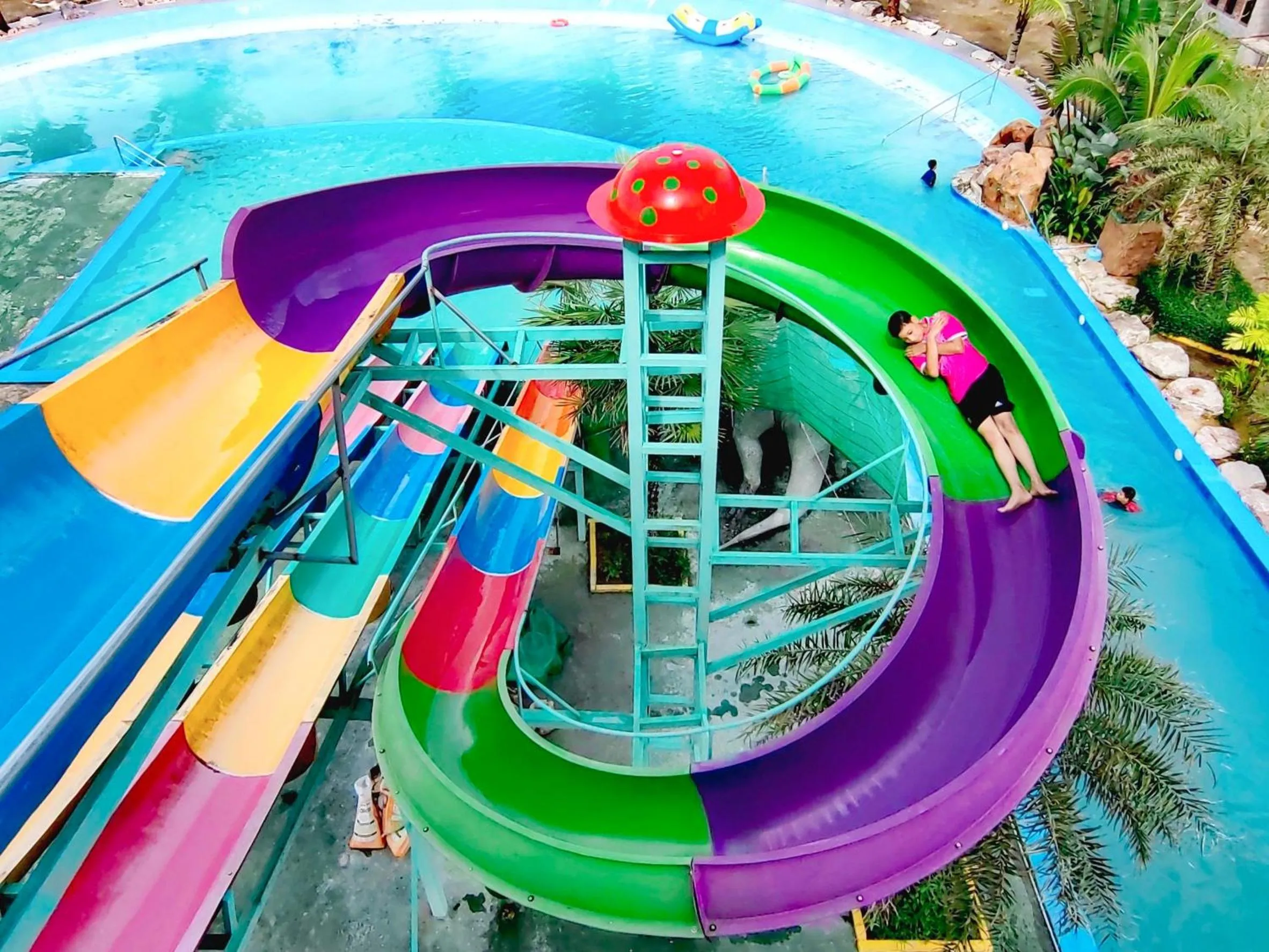 Aqua park in Trang Oasis Waterpark Hotel