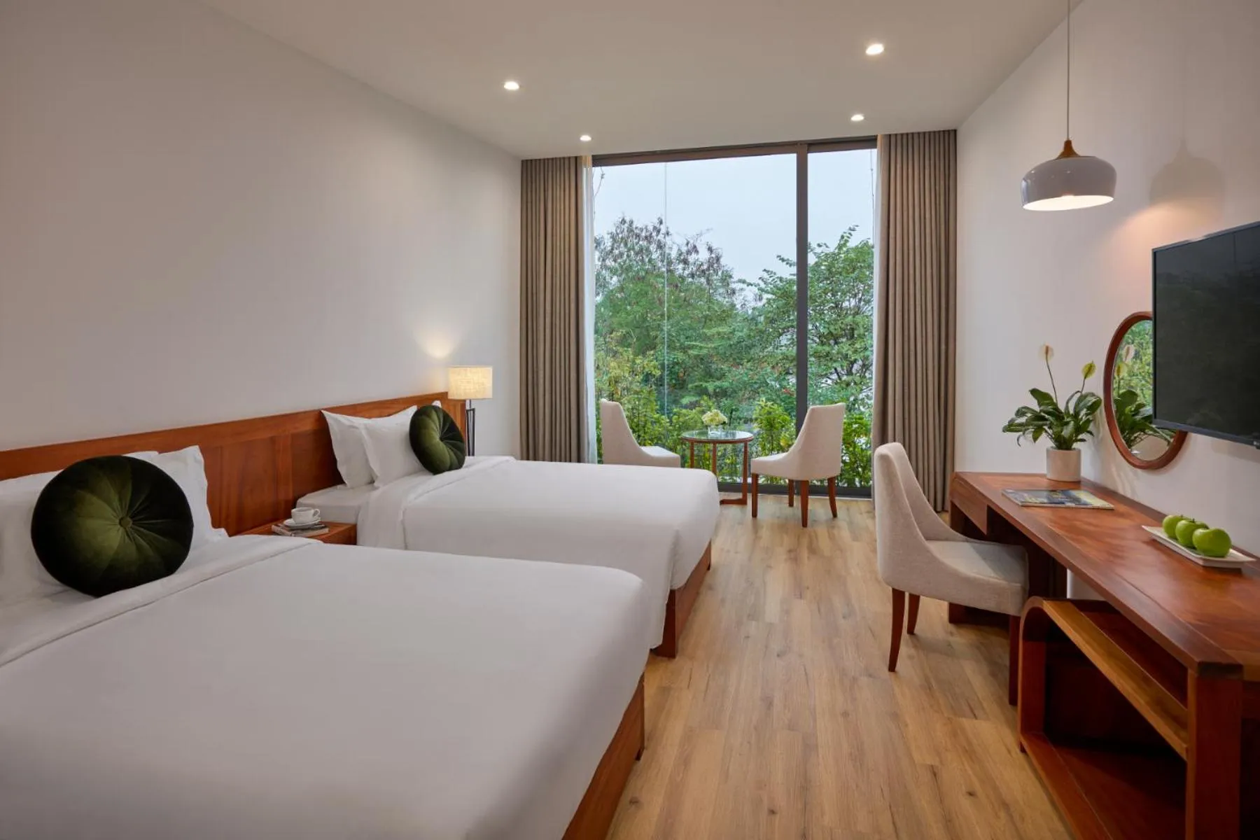 View (from property/room), Bed in Wyndham Grand Vedana Ninh Binh Resort