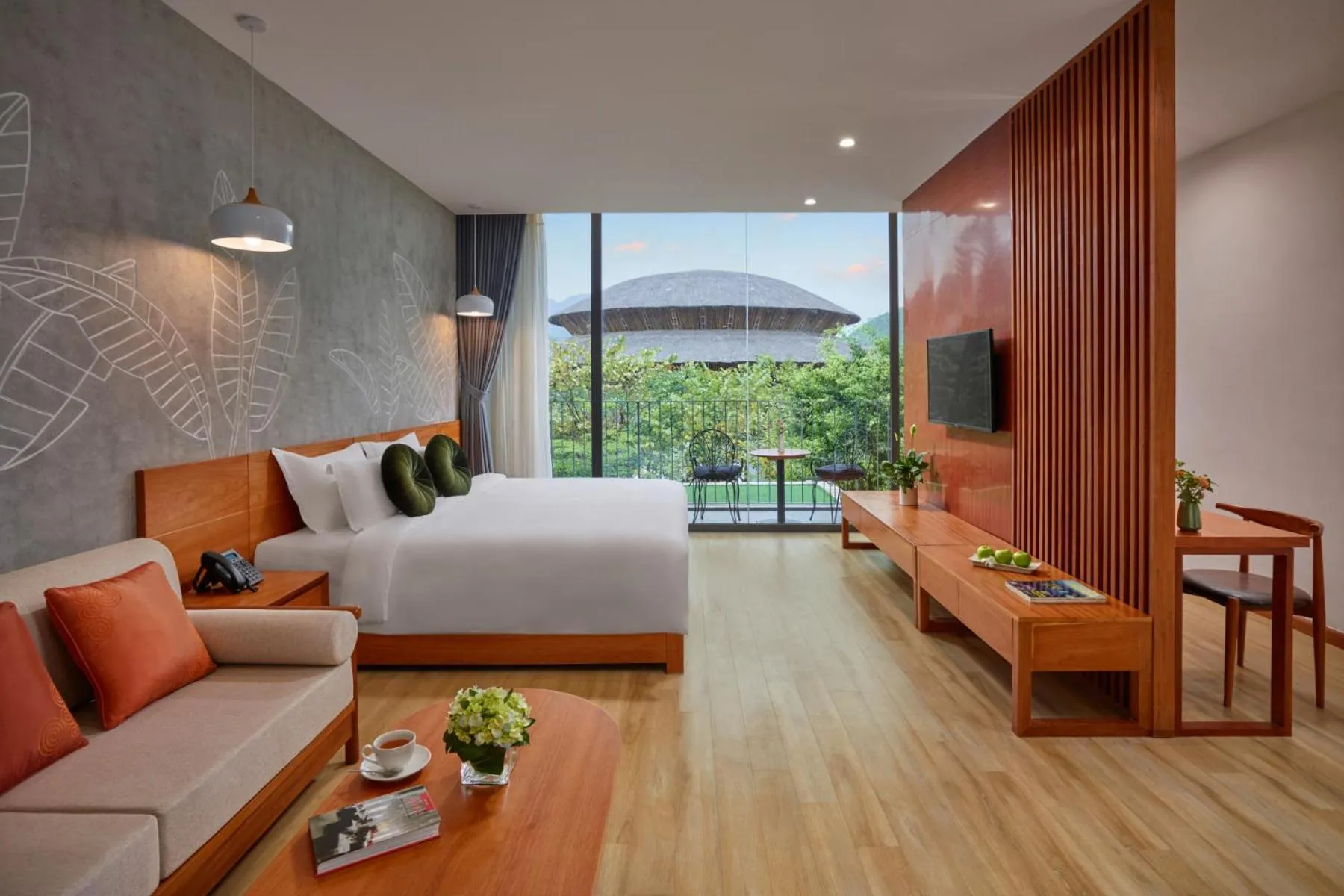 View (from property/room), Bed in Wyndham Grand Vedana Ninh Binh Resort