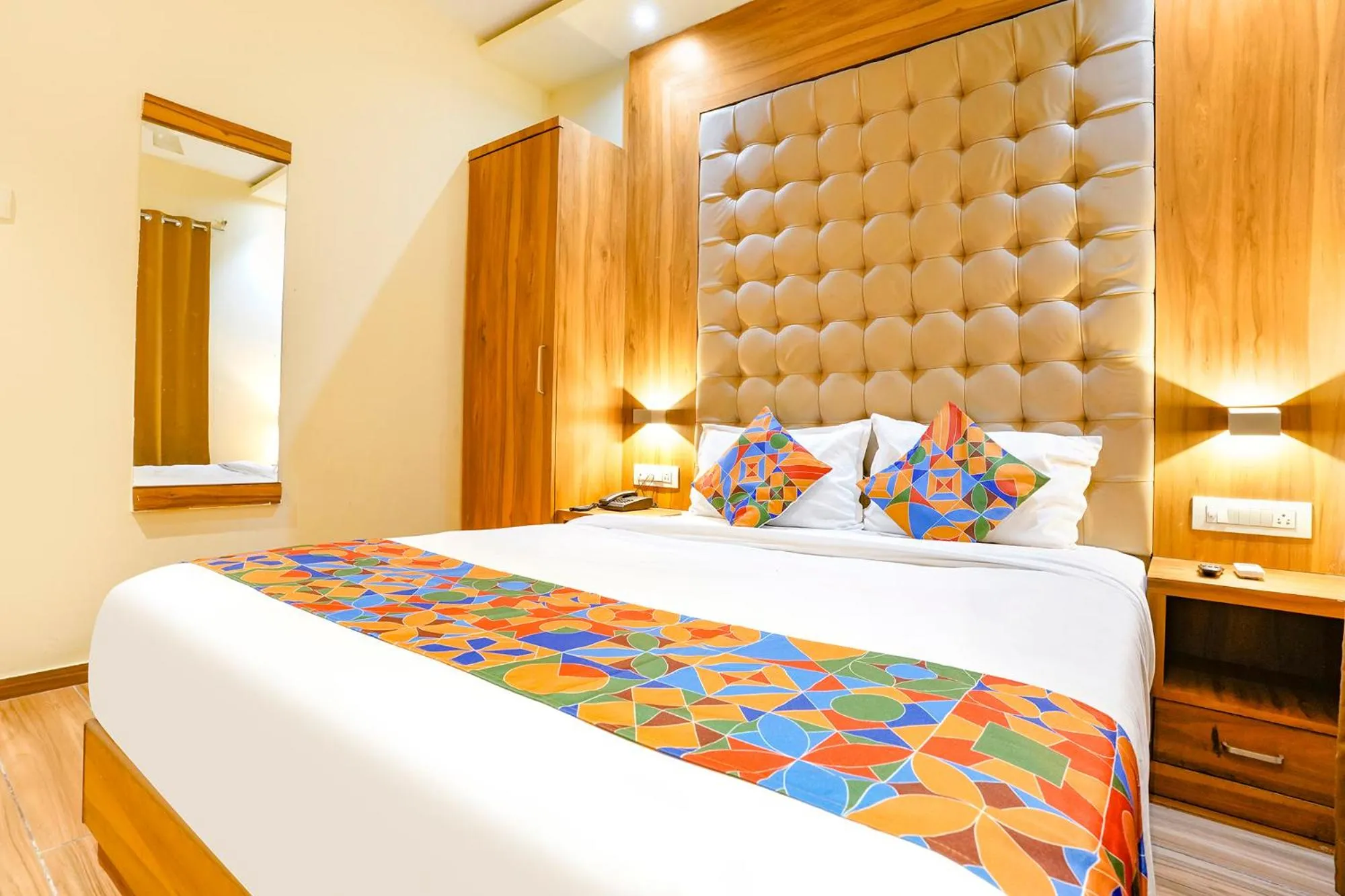 Bed in FabHotel Cozy Inn