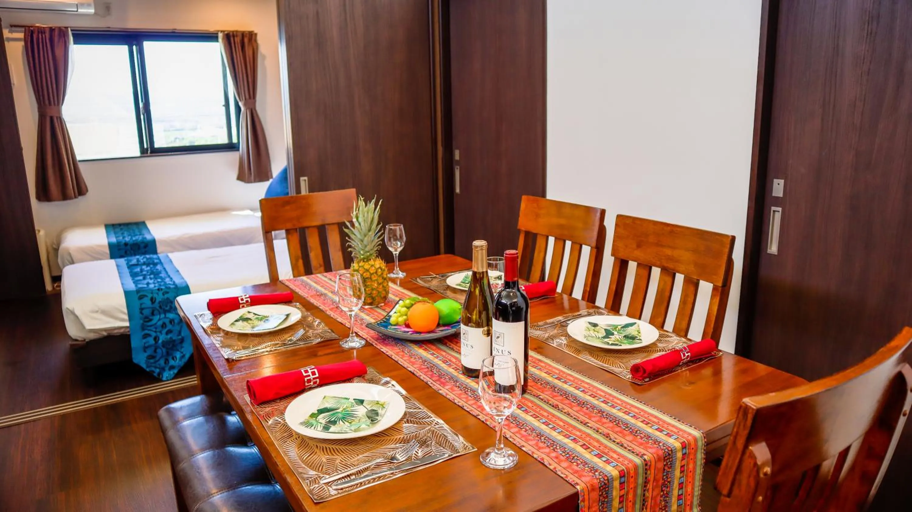 Dining area in Private Pool Villa Motobu