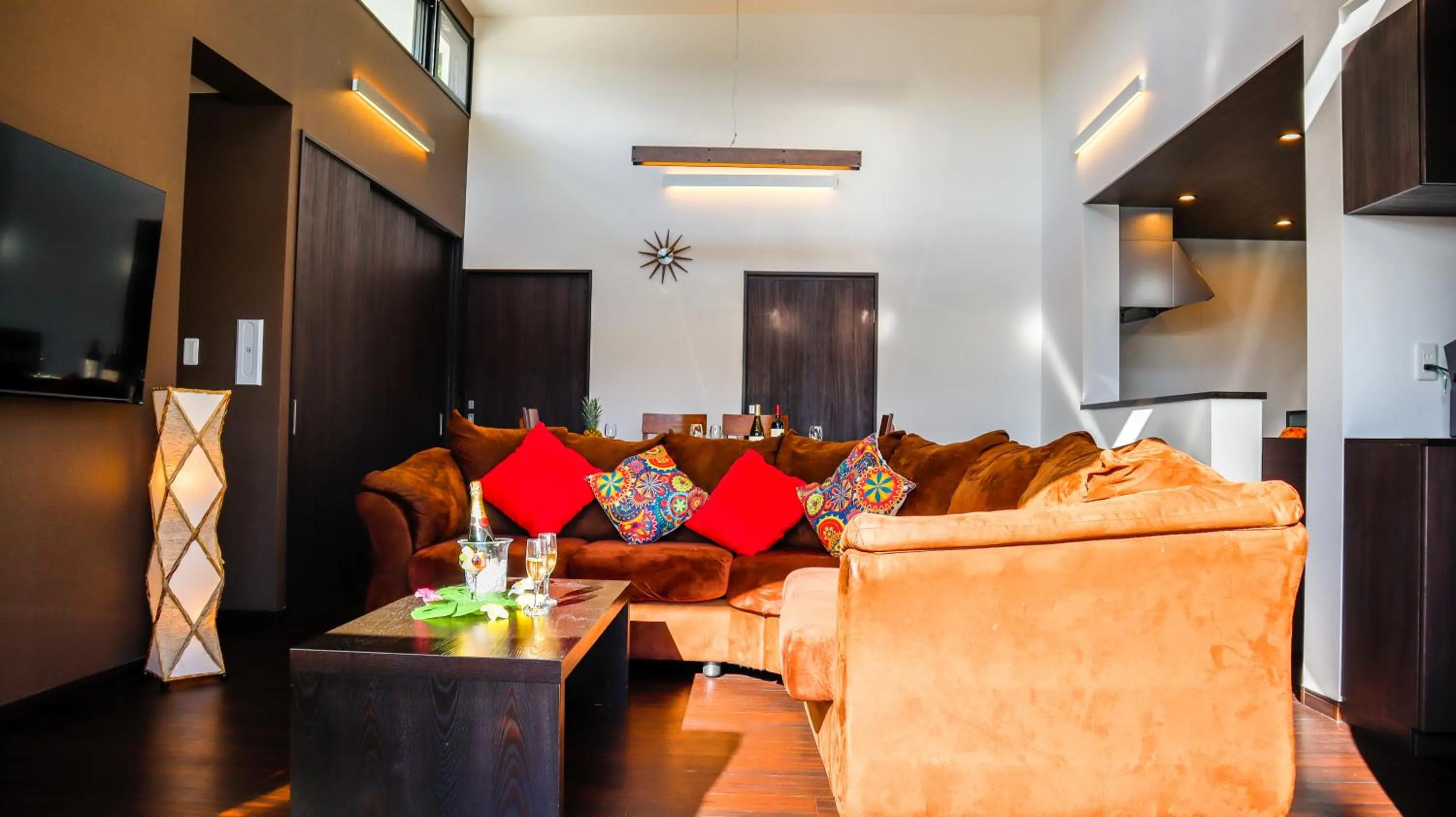 Living room in Private Pool Villa Motobu