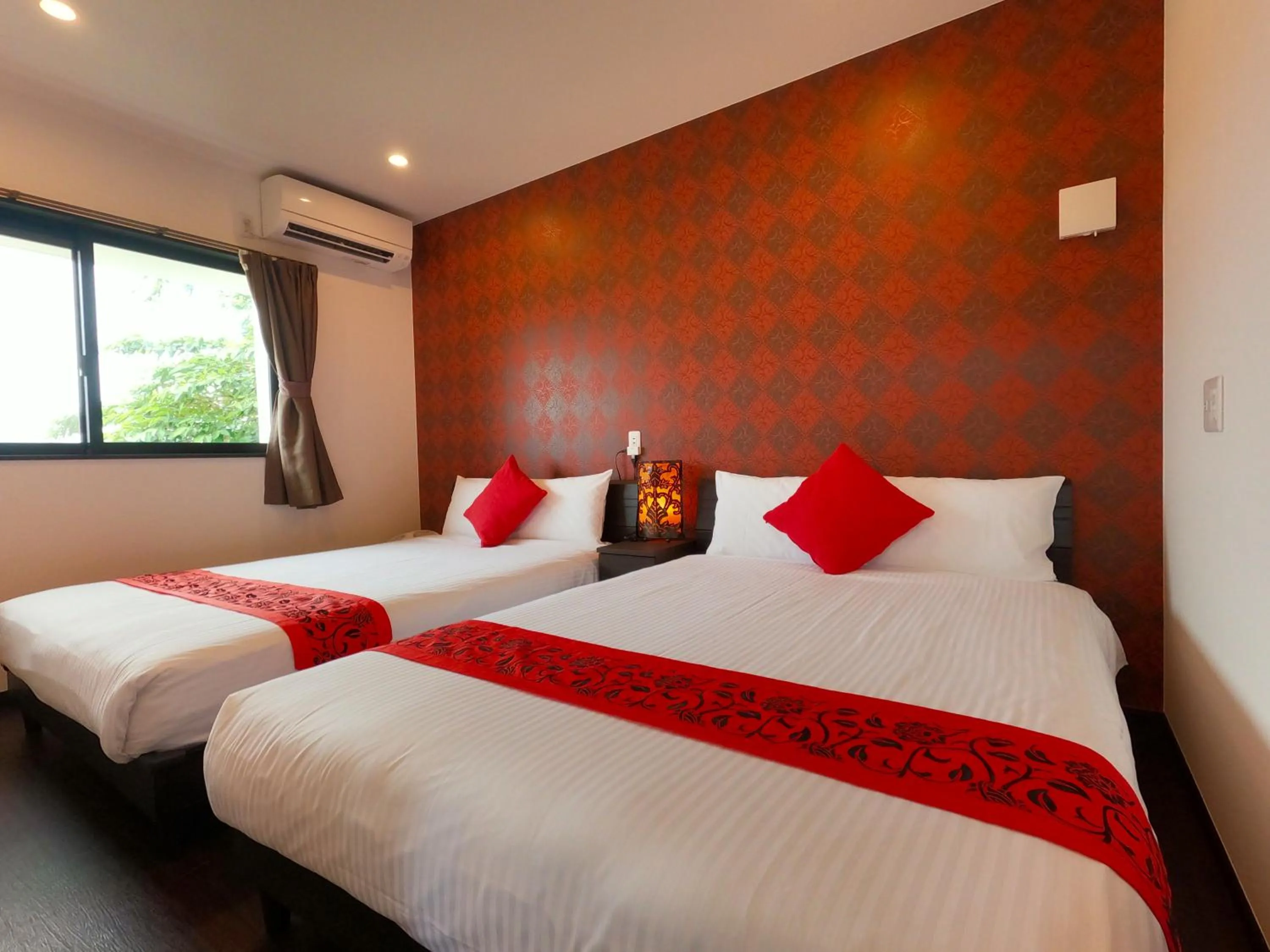 Bedroom, Bed in Private Pool Villa Motobu