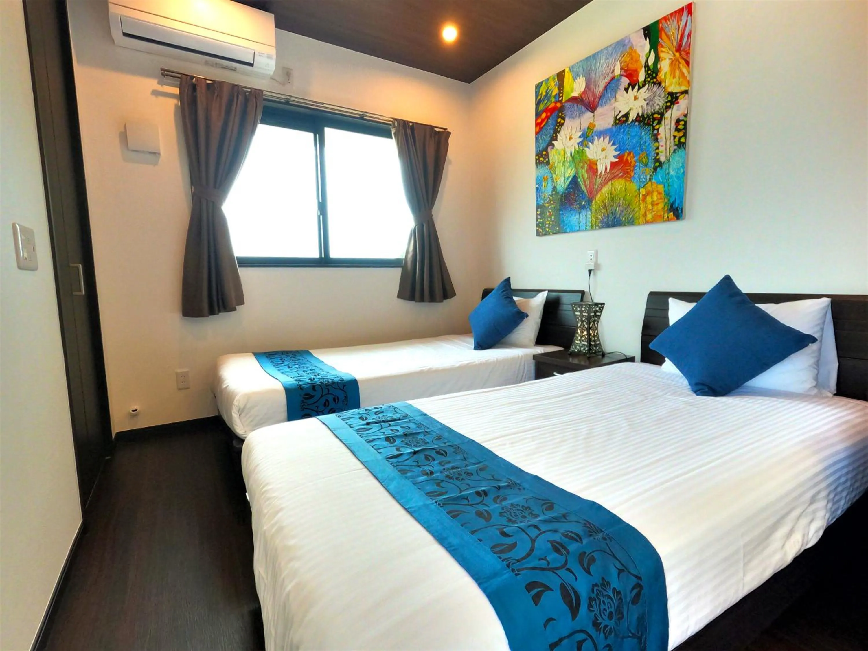 Bedroom, Bed in Private Pool Villa Motobu