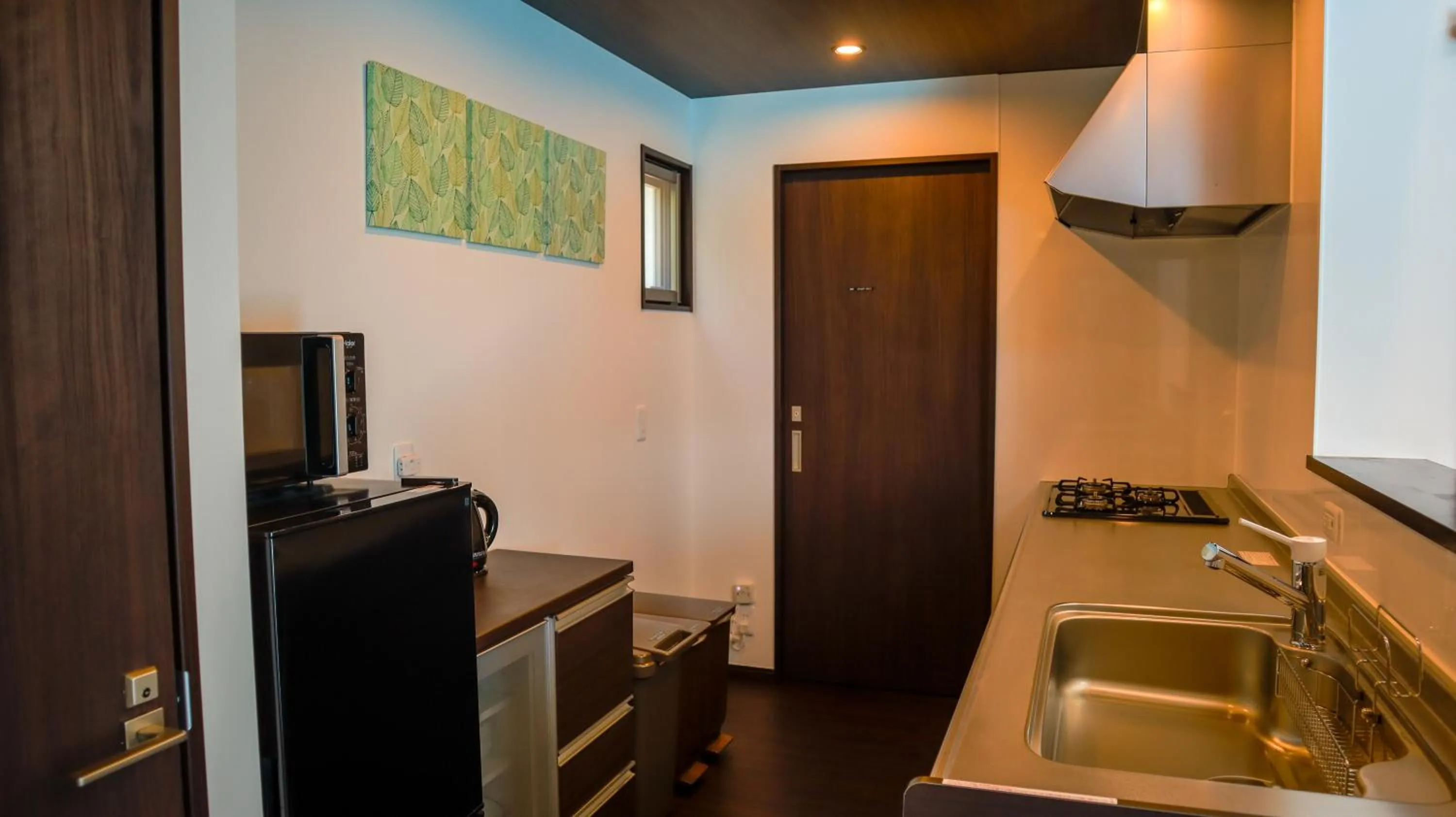 kitchen in Private Pool Villa Motobu