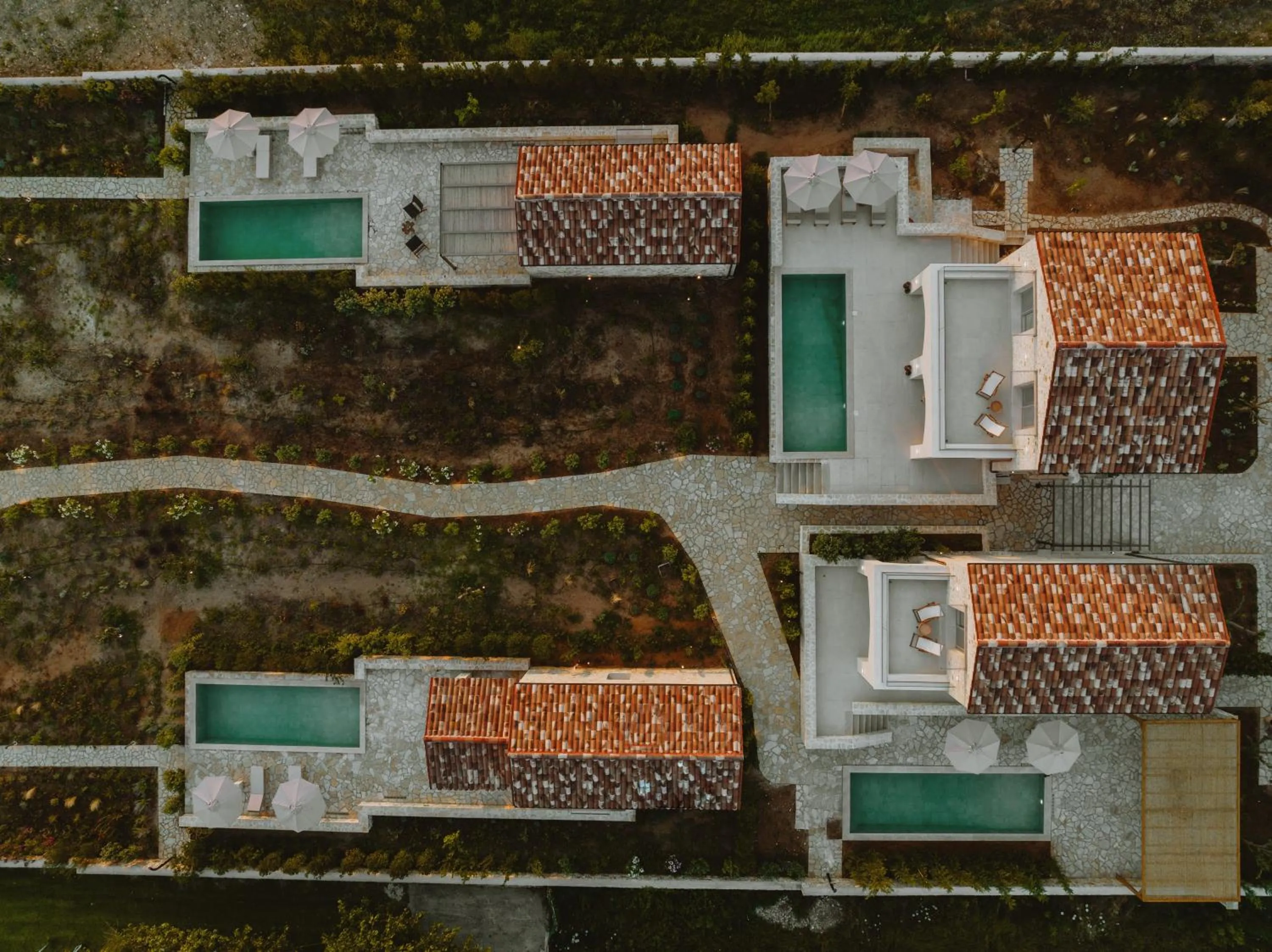 Bird's eye view in Nama Seaside Villas