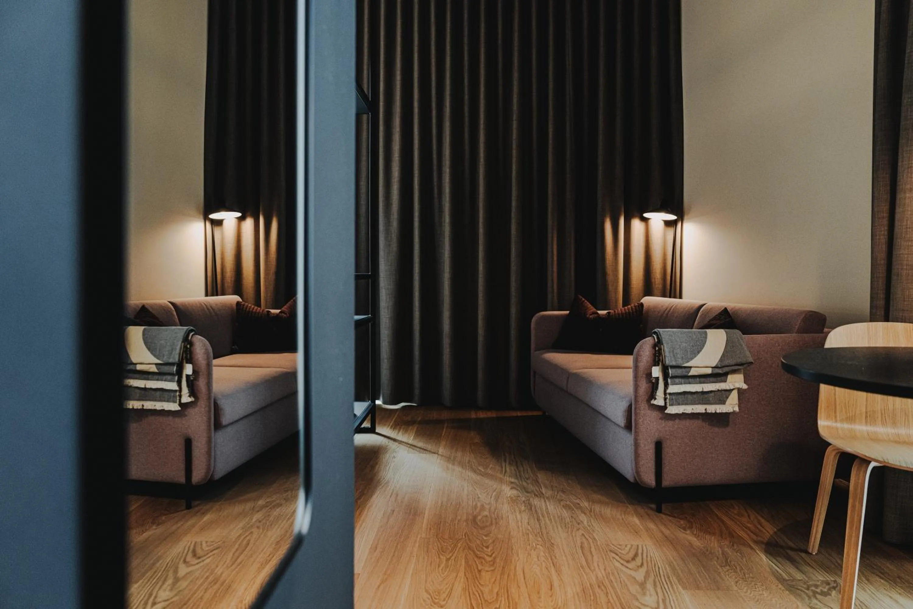 Seating area, Bed in HIIVE Oldenburg