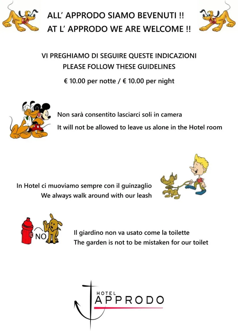 Animals in Hotel L'Approdo