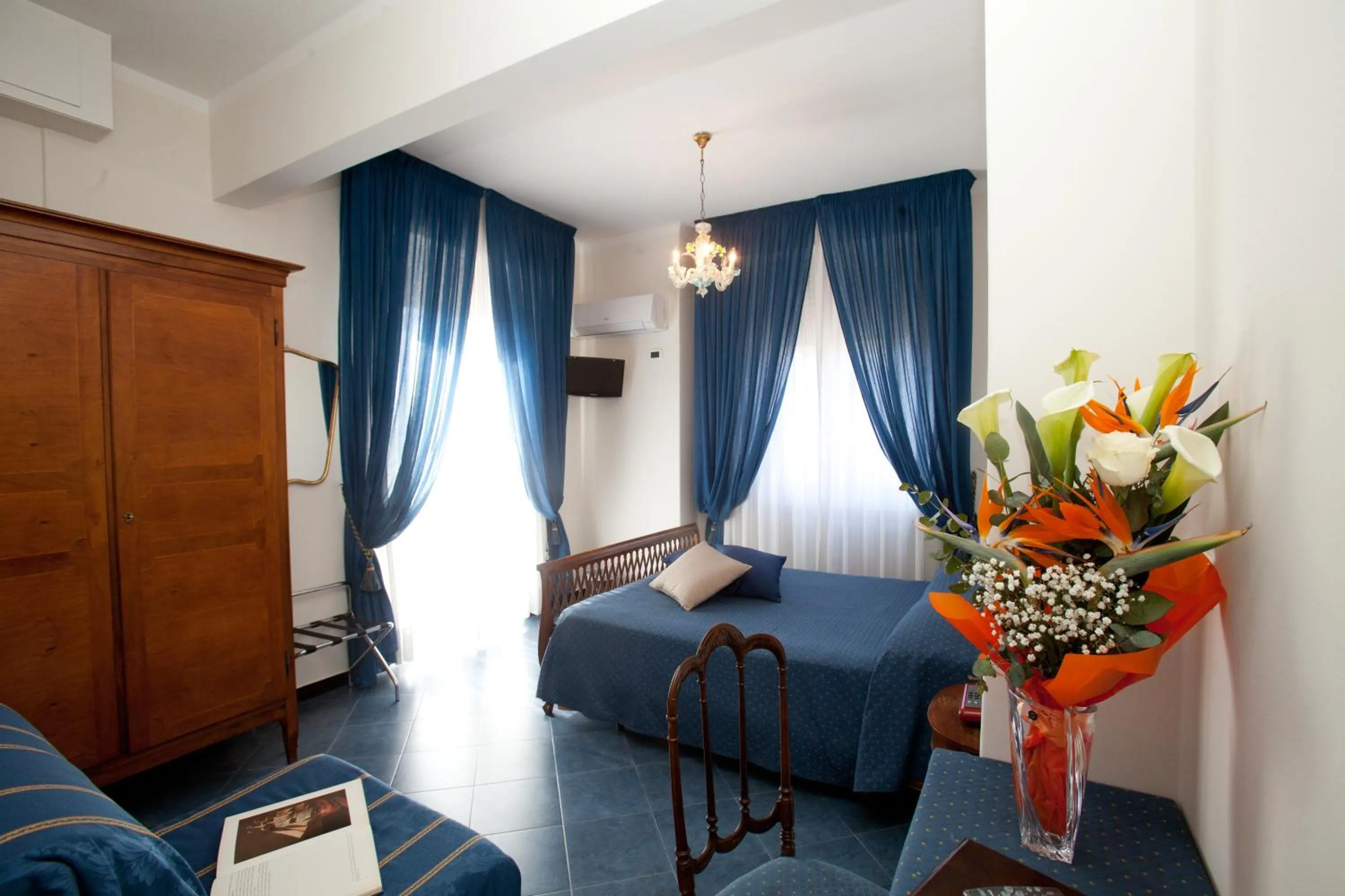 Bed in Hotel Giulio Cesare