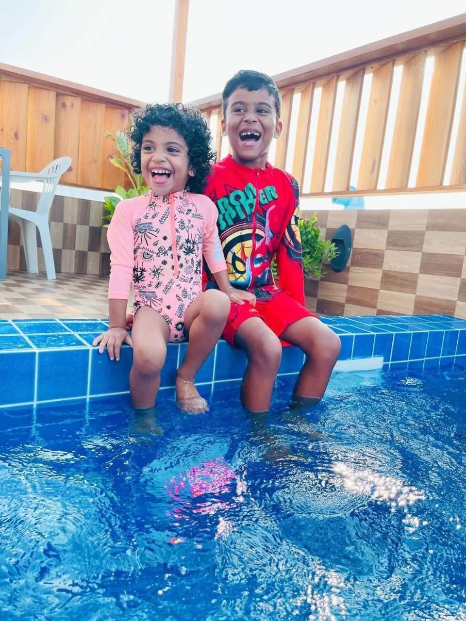 Swimming pool in White Beach Holiday at Hulhumale'