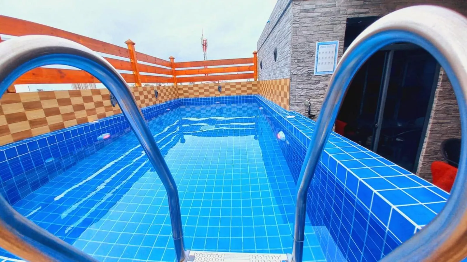 Swimming pool in White Beach Holiday at Hulhumale'