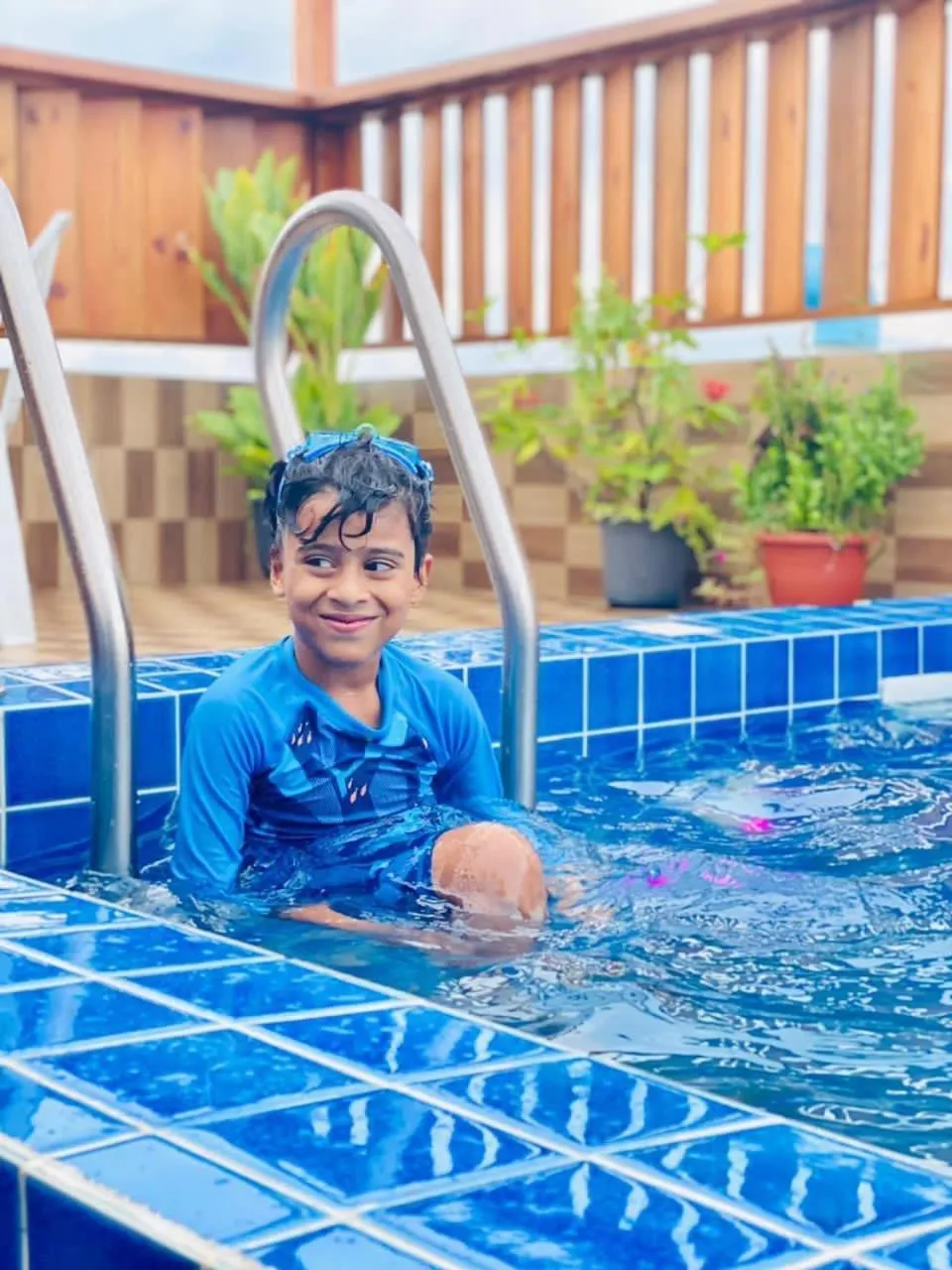 Swimming pool in White Beach Holiday at Hulhumale'