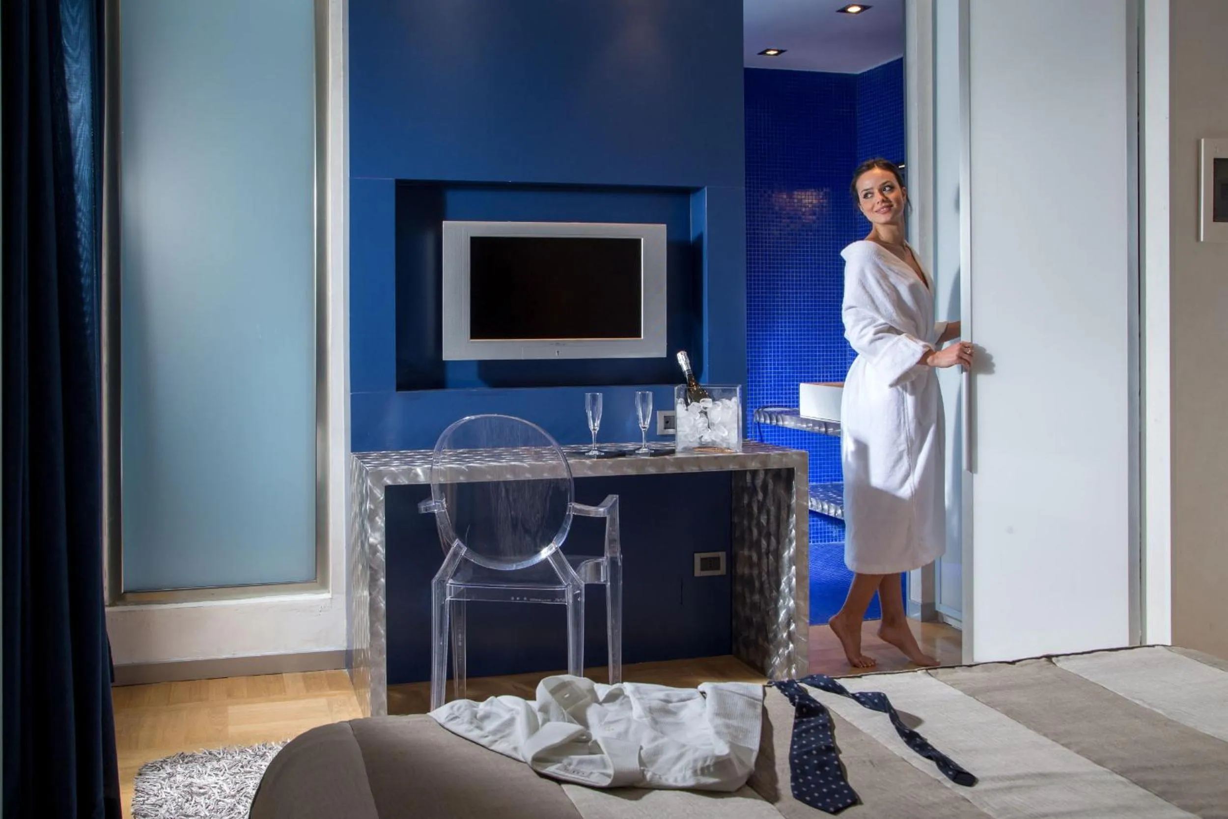 Bed in Hotel Ariston