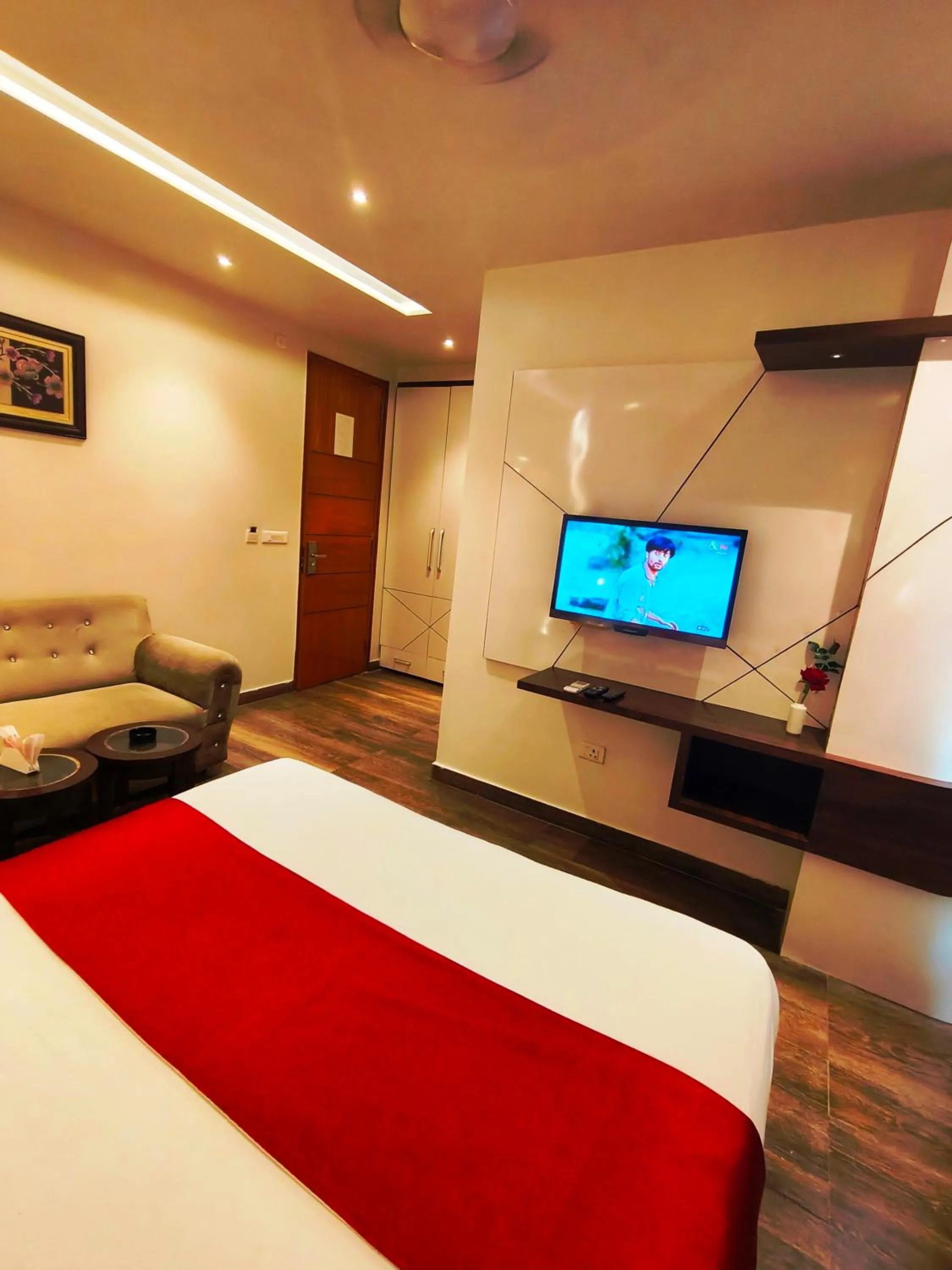 Bed in Hotel Gurveer Royal